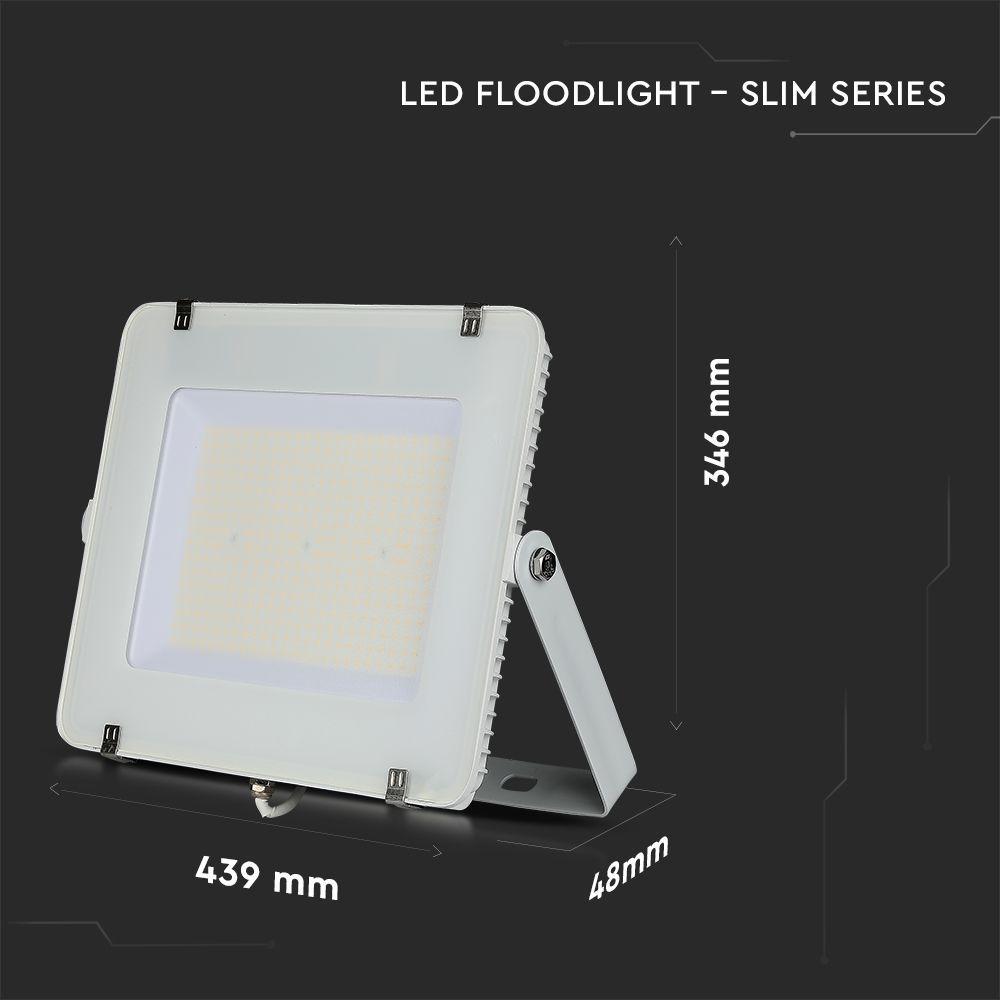 200W Naświetlacz LED SMD, Chip SAMSUNG, Barwa:4000K, Obudowa: Biała , Wydajność: 115lm/w, VTAC, SKU 21787