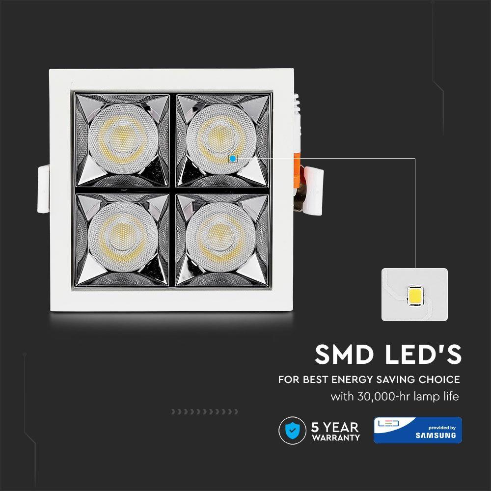 VT-2-16 16W LED REFLECTOR SMD DOWNLIGHT SAMSUNG CHIP 4000K 12'D