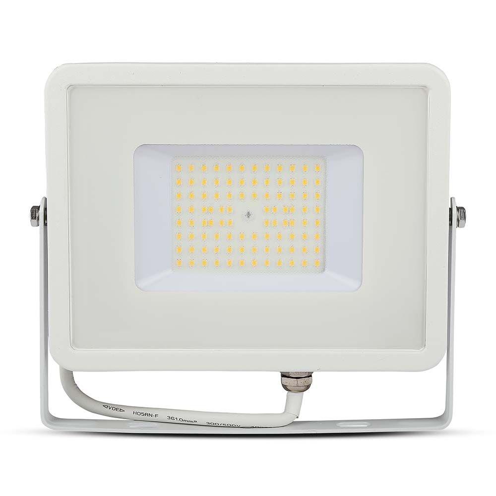 50W Naświetlacz LED SMD, Chip SAMSUNG, Barwa:4000K, Obudowa: Biała , Wydajność: 115lm/w, VTAC, SKU 21762