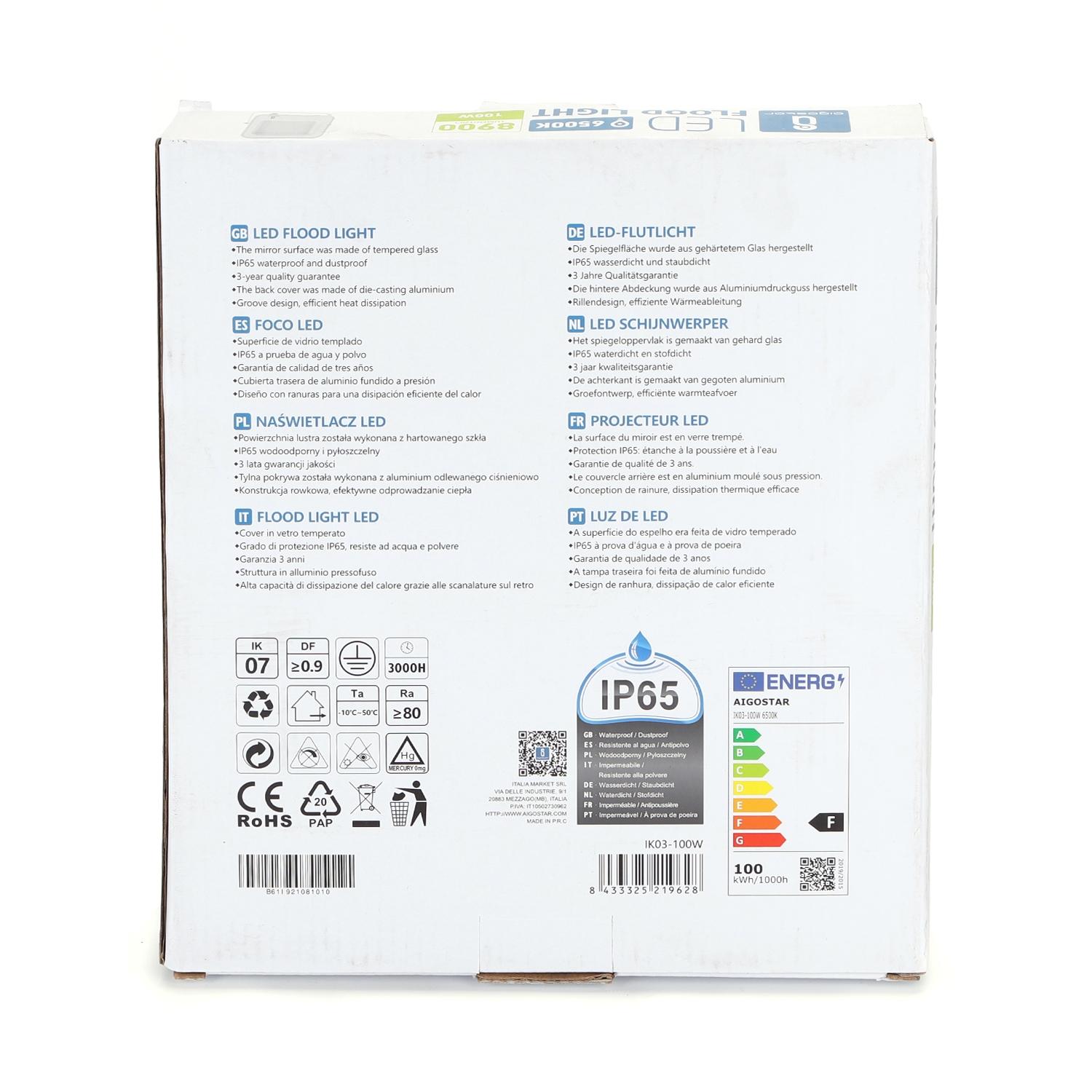 LED Floodlight White 100W