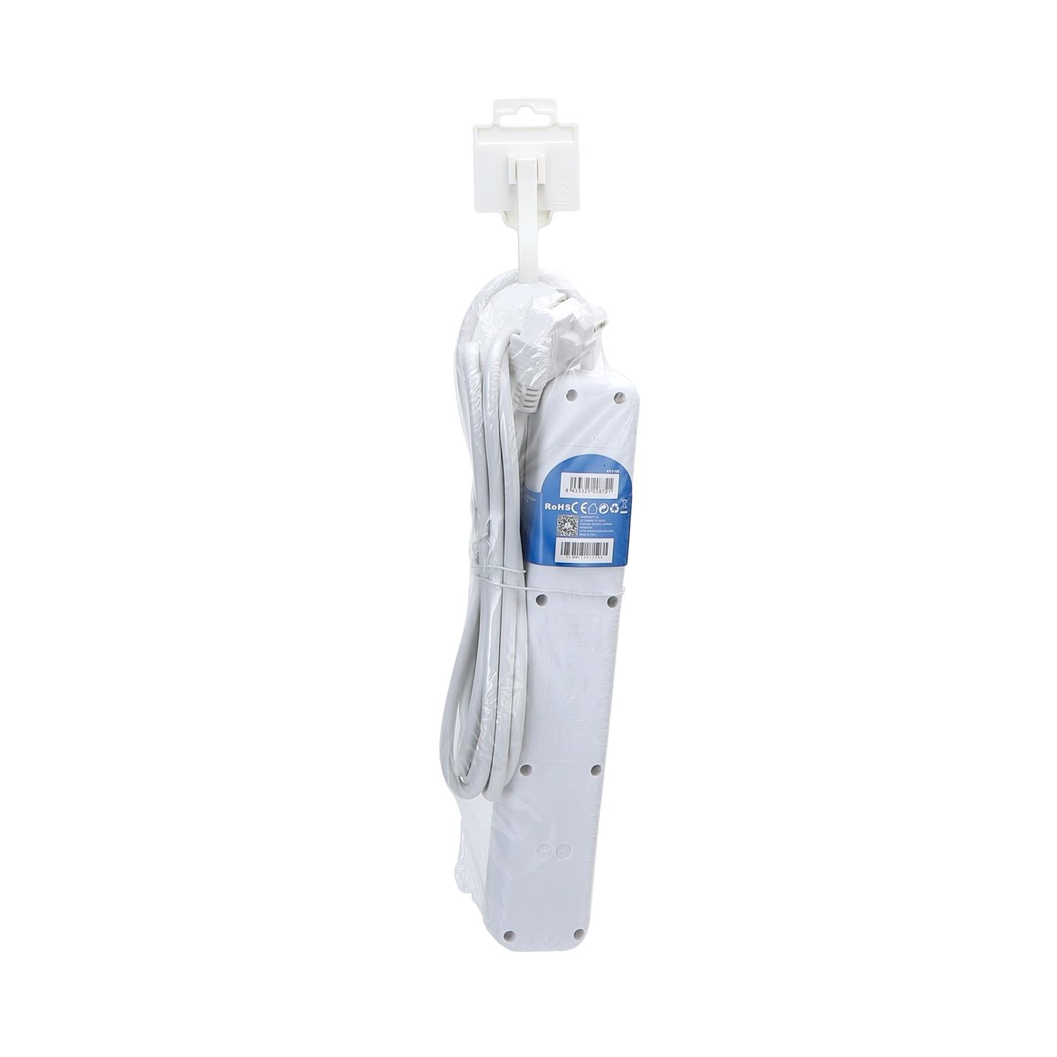 Power strips 6-way 5m H05VV-F 3G1.0m㎡ White