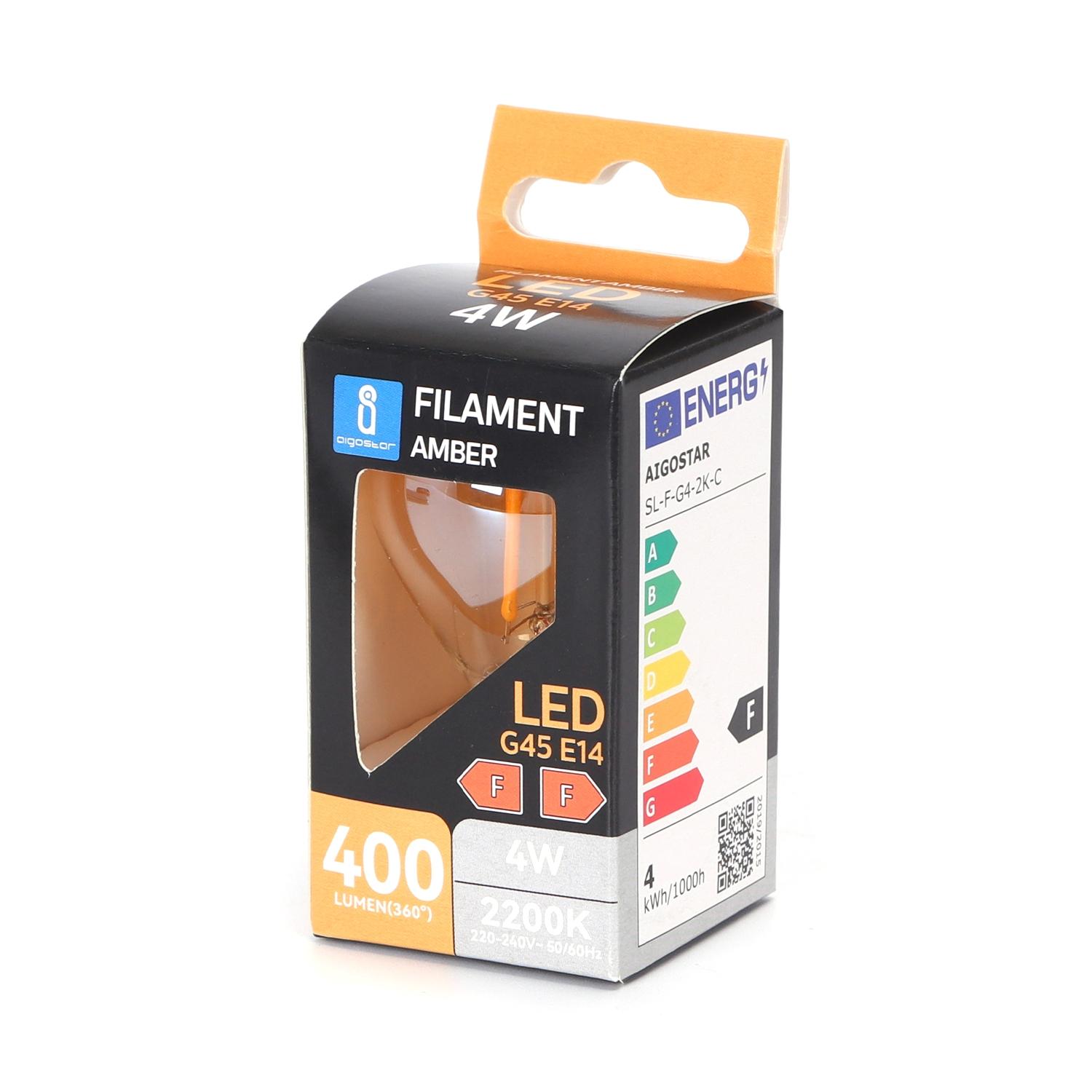 LED filament lamp G45