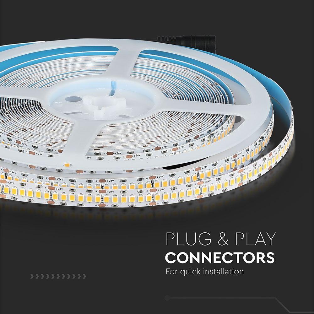 VT-10-240 18W/M LED STRIP LIGHT SAMSUNG CHIP 4000K IP20 24V(10M/ROLL PRICE PER M)