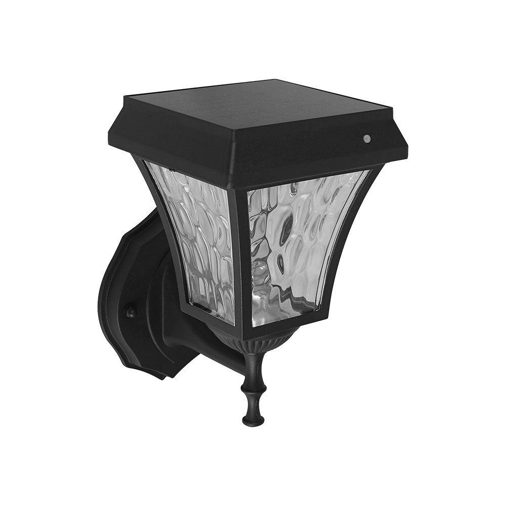 VT-982 LED SOLAR WALL LAMP CCT 3IN1 MATT BLACK BODY