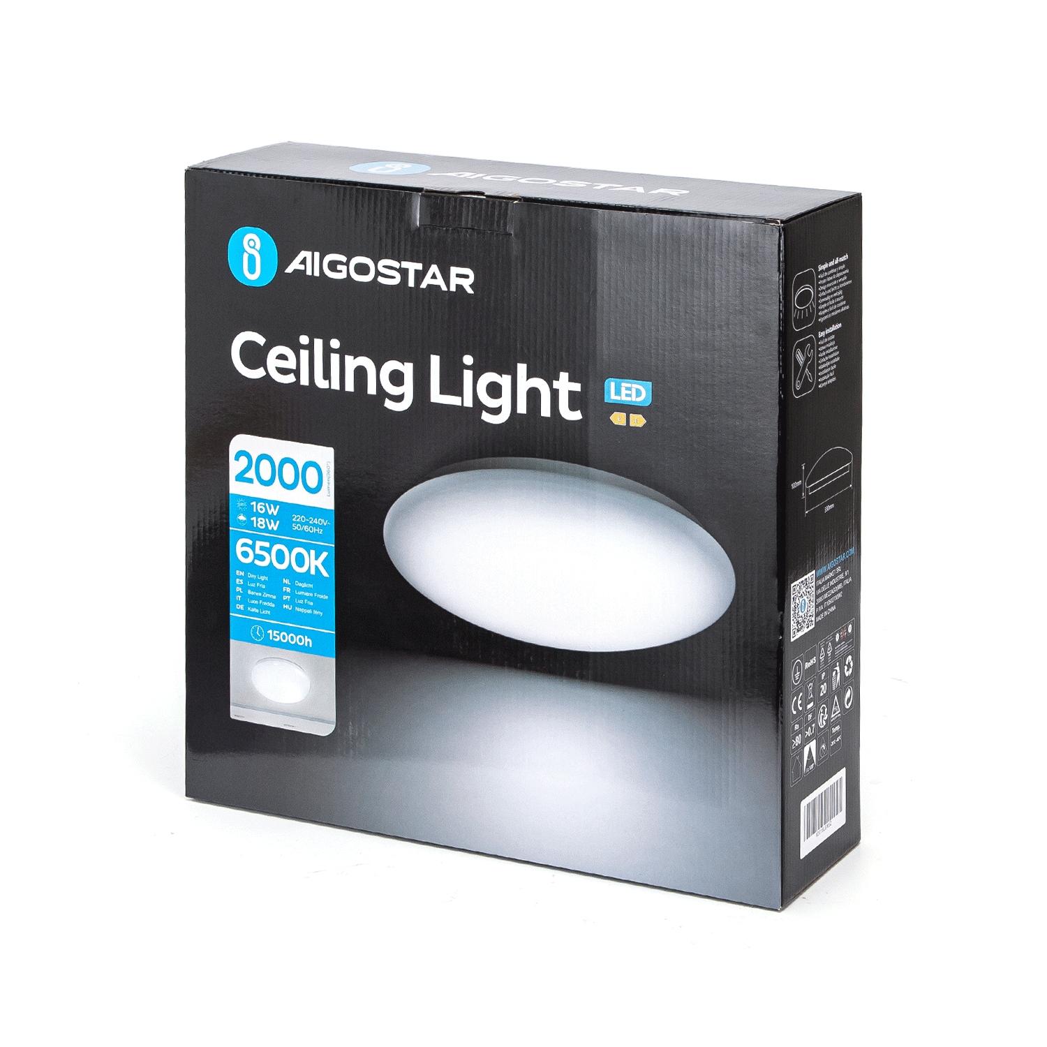 Ceiling Light 18W (LED MODEL 15W) 6500K D330*H102 mm