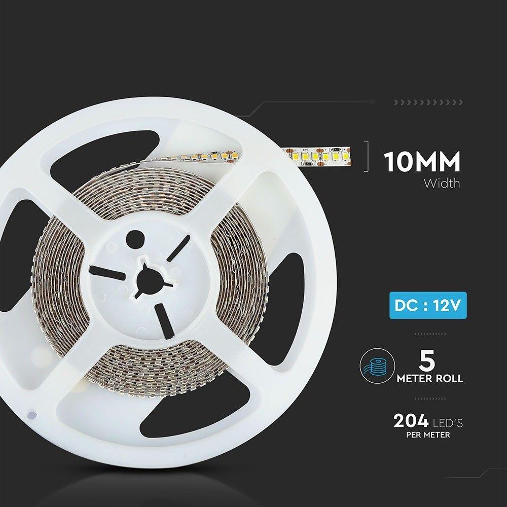 VT-2835-204 18W/M LED STRIP LIGHT 3000K IP20 (5M/ROLL)(PRICE PER M)