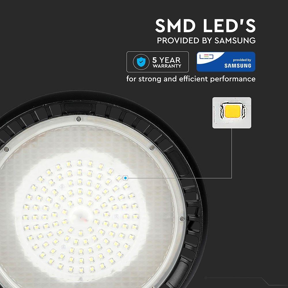 100W HIGHBAY( Zasilacz MEANWELL ), Chip SAMSUNG, Barwa:4000K, Kąt 90', 5 Lat gwarancji , VTAC, SKU 564