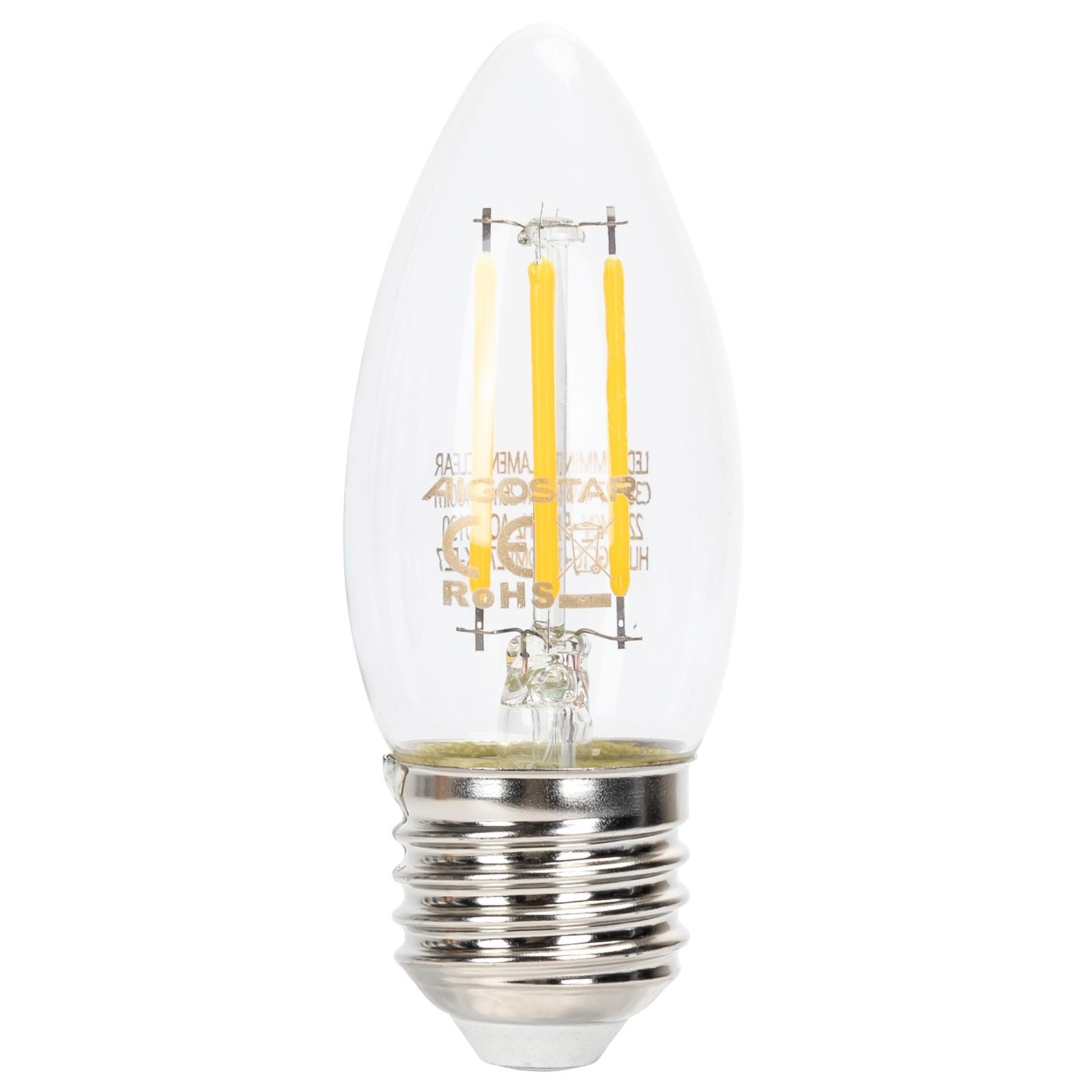 LED E27 C35 4W Warm light