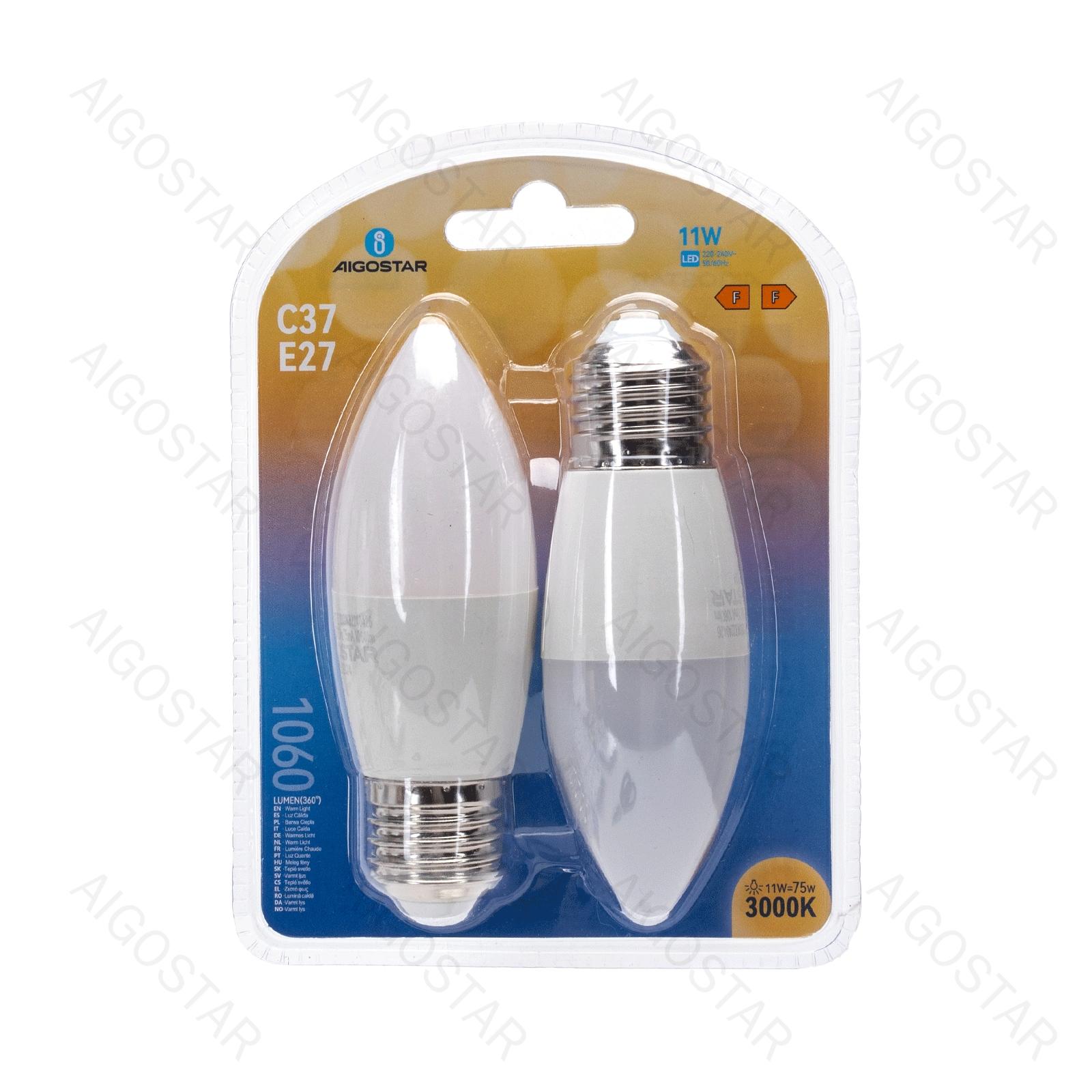 Żarówka LED C37 11W 3000K 1060lm E27 2pcs