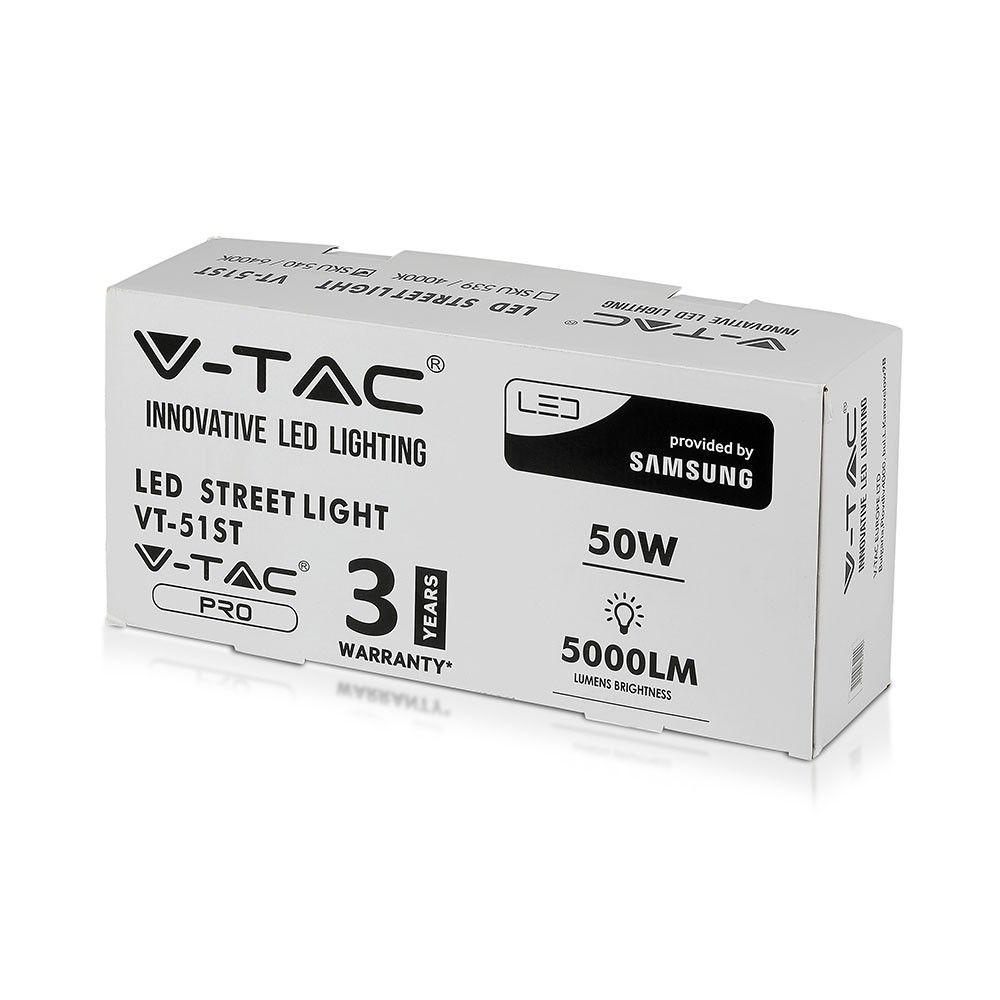 VT-51ST 50W LED STREETLIGHT SAMSUNG CHIP 4000K ,3YRS WTY