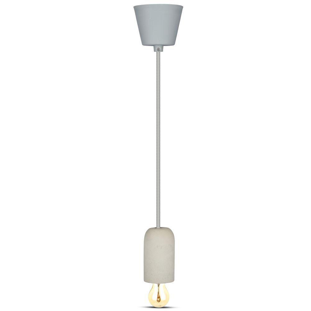 Lampa Wisząca, Trzonek:E27, Gips, Szary, VTAC, SKU 3748