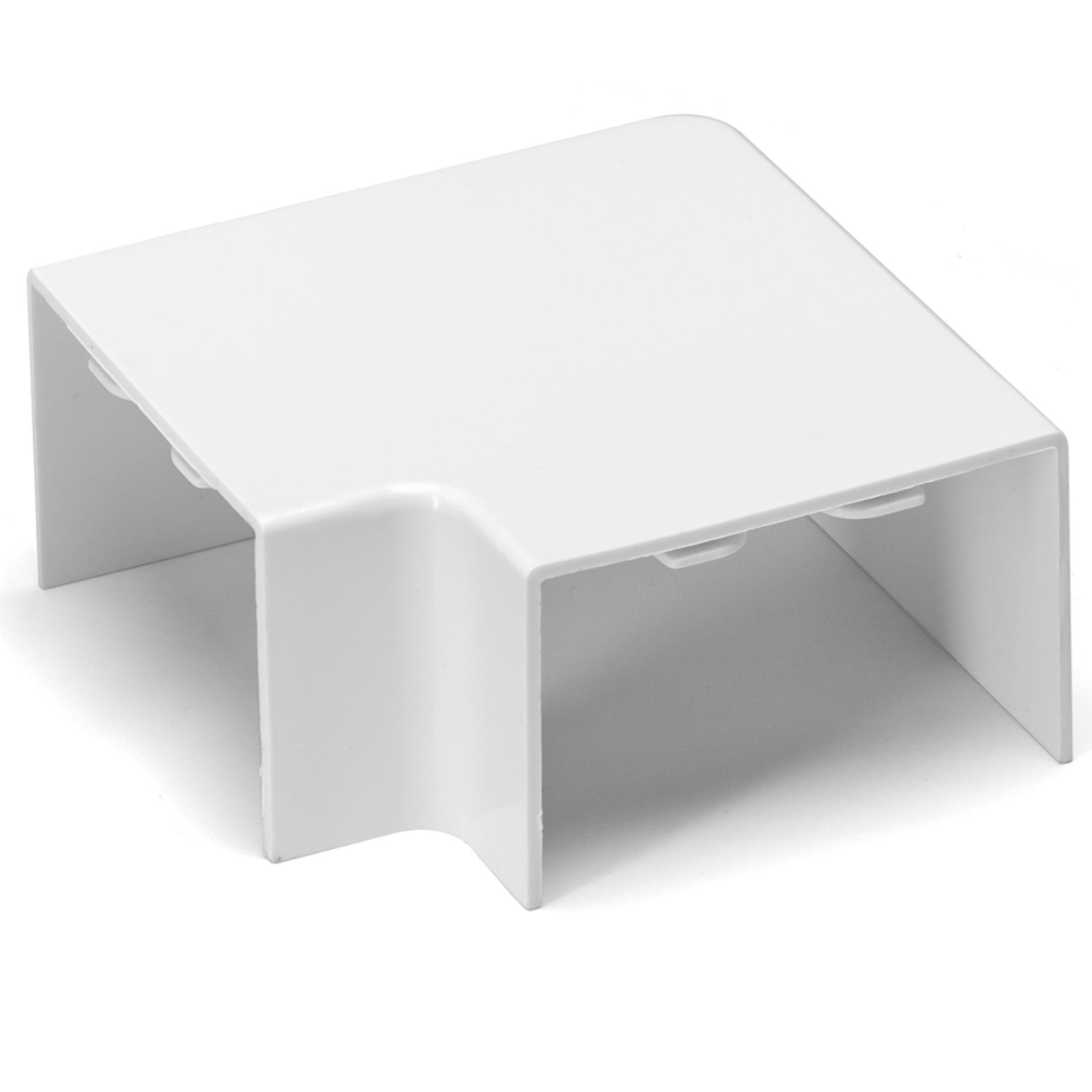 PVC Square Trunking Flat Bend White 60*40mm 4pcs