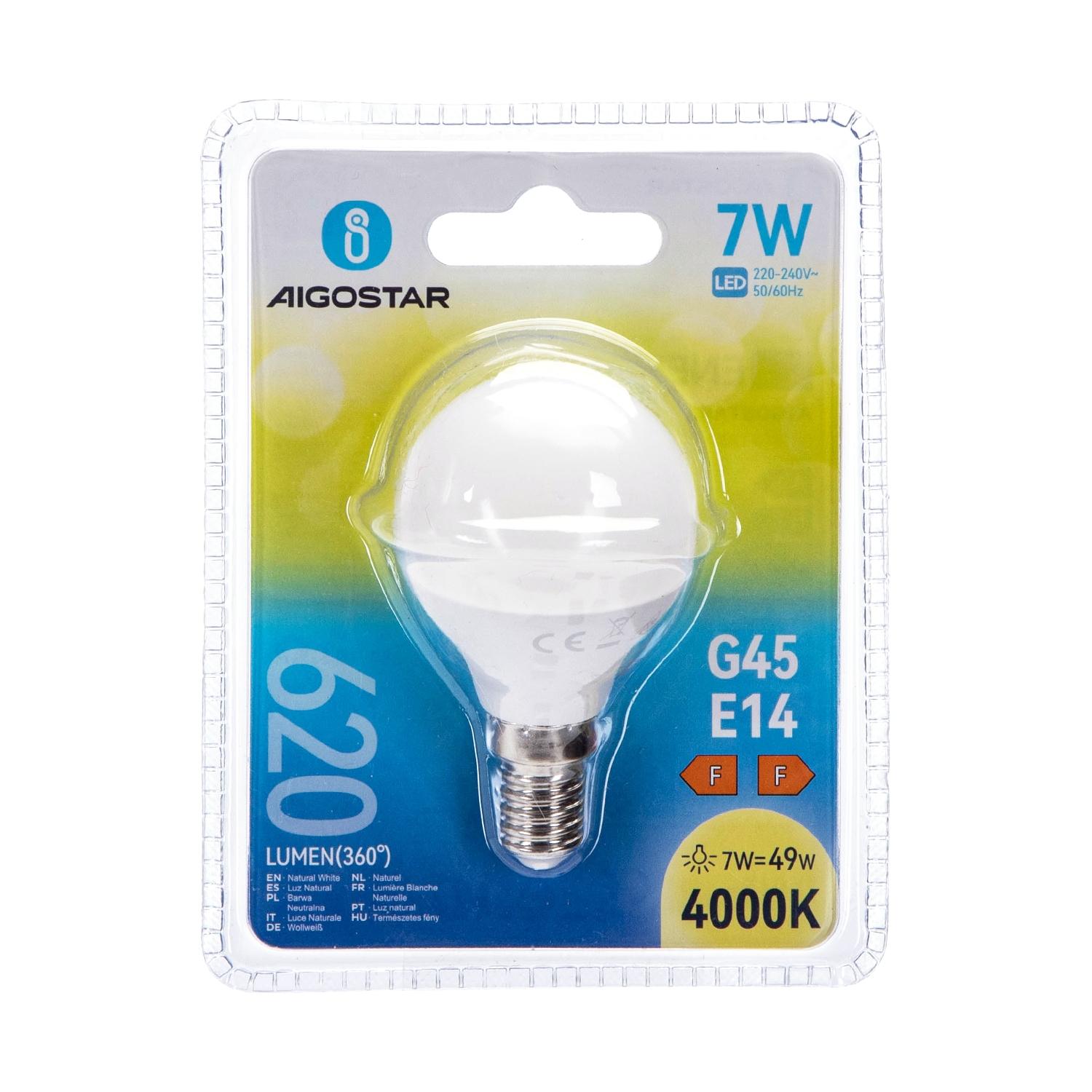 LED G45 E14 7W