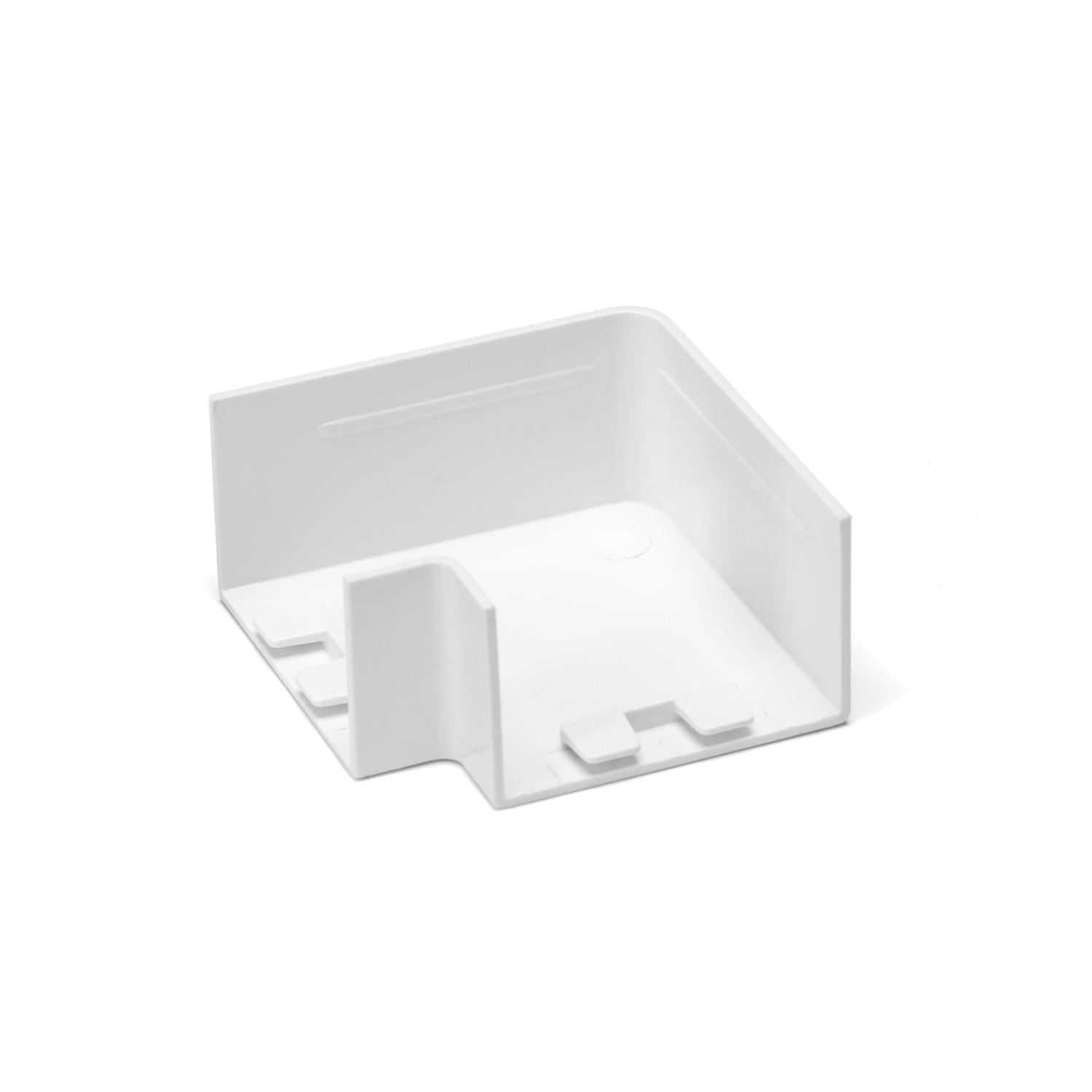 PVC Square Trunking Flat Bend White 40*25mm 4pcs