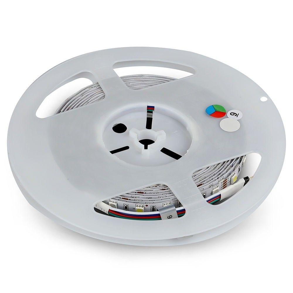 VT-5050 60 10W/M LED STRIP KIT(EU PLUG)COMPATIBLE WITH ALEXA & GOOGLE HOME RGB IP20- (5M/ROLL)