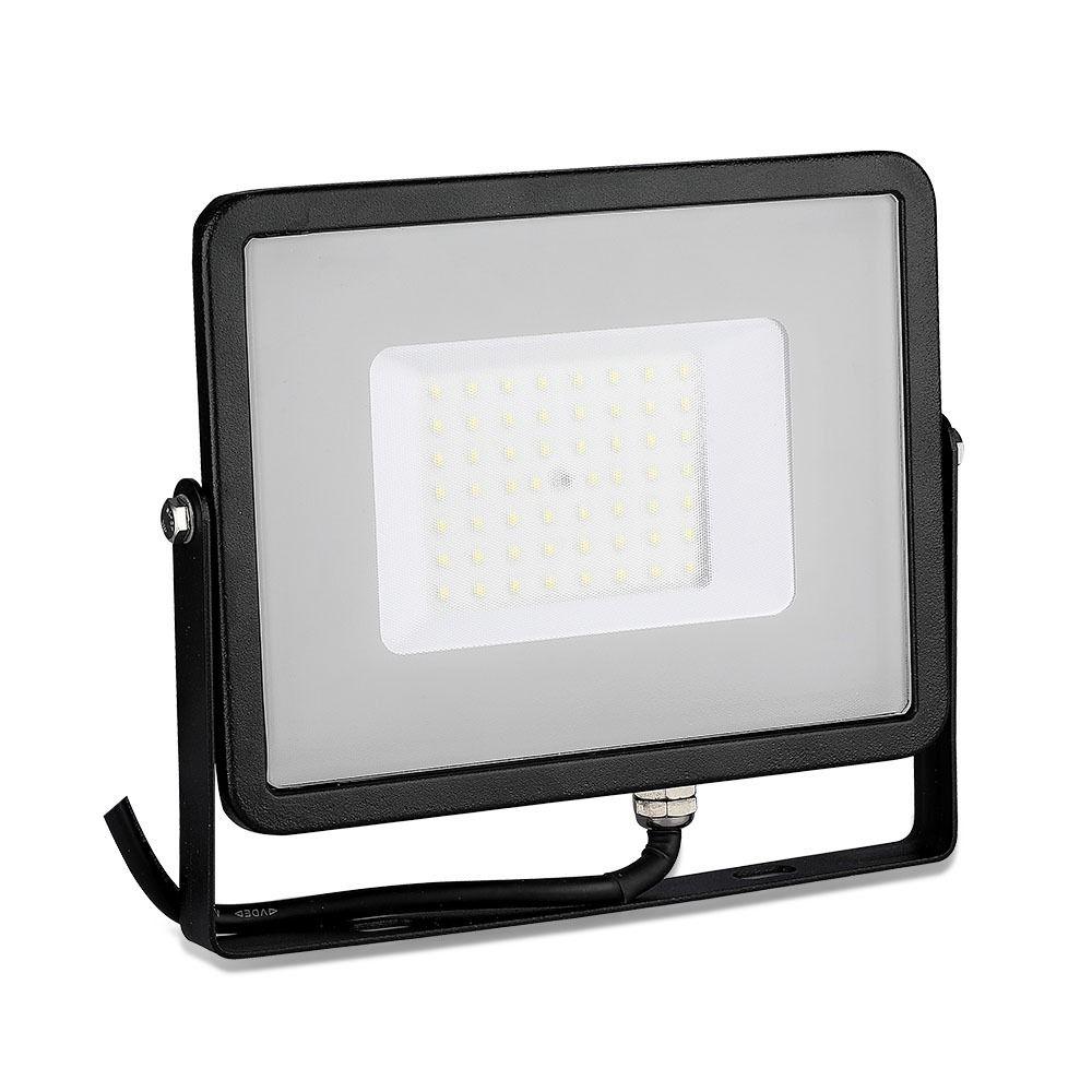 VT-50-1 50W SMD FLOODLIGHT SAMSUNG CHIP & 1M CABLE 4000K BLACK BODY