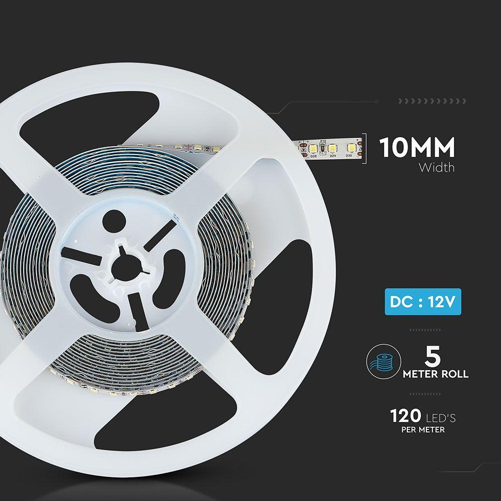 VT-5-120 12W/M LED STRIP LIGHT SAMSUNG CHIP 6500K IP20(5M/ROLL PRICE PER M)