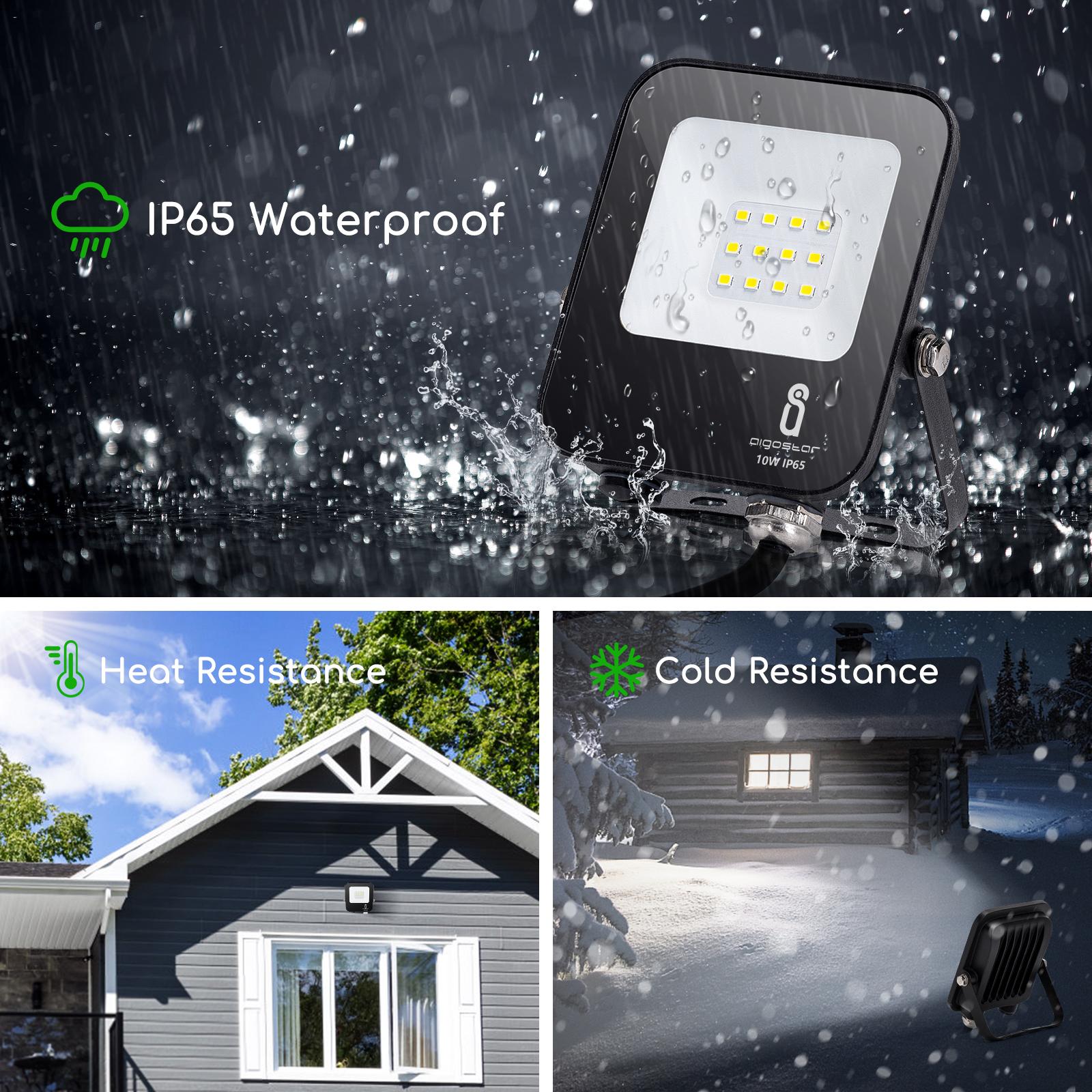 LED Floodlight Black 10W