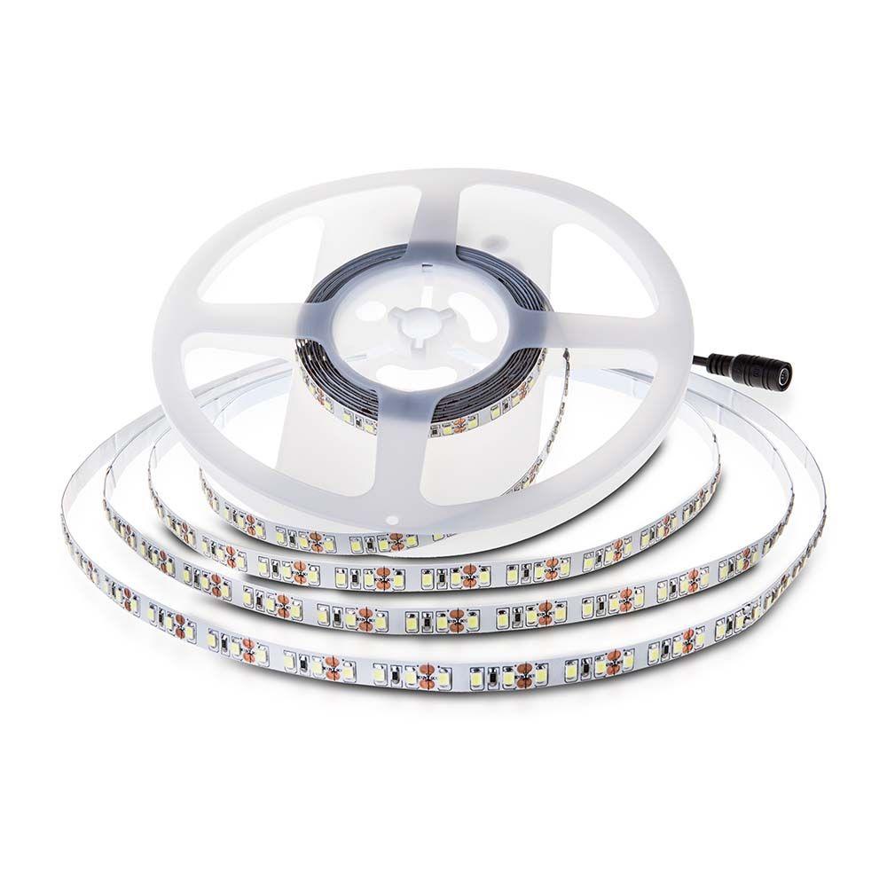 VT-2835 120 8W/M LED STRIP LIGHT 4000K IP20 24V DOUBLE PCB (10M/ROLL)(PRICE PER M)