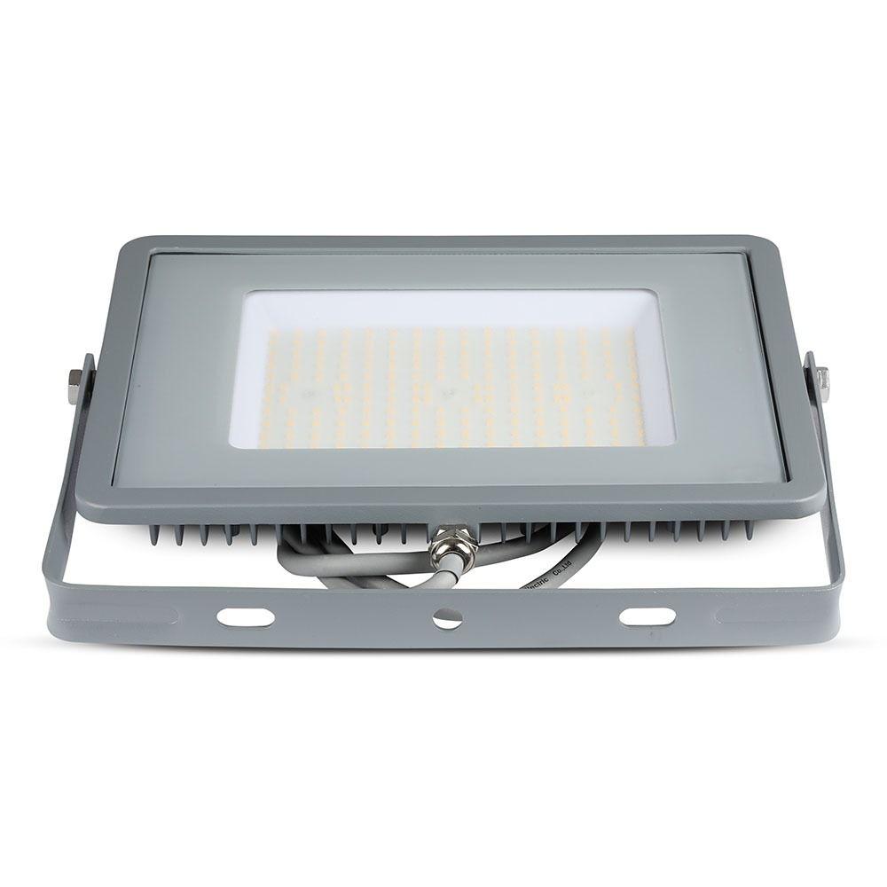 100W Naświetlacz LED SMD, Chip SAMSUNG, Barwa:6400K, Obudowa: Szara , Wydajność: 120lm/w, VTAC, SKU 771