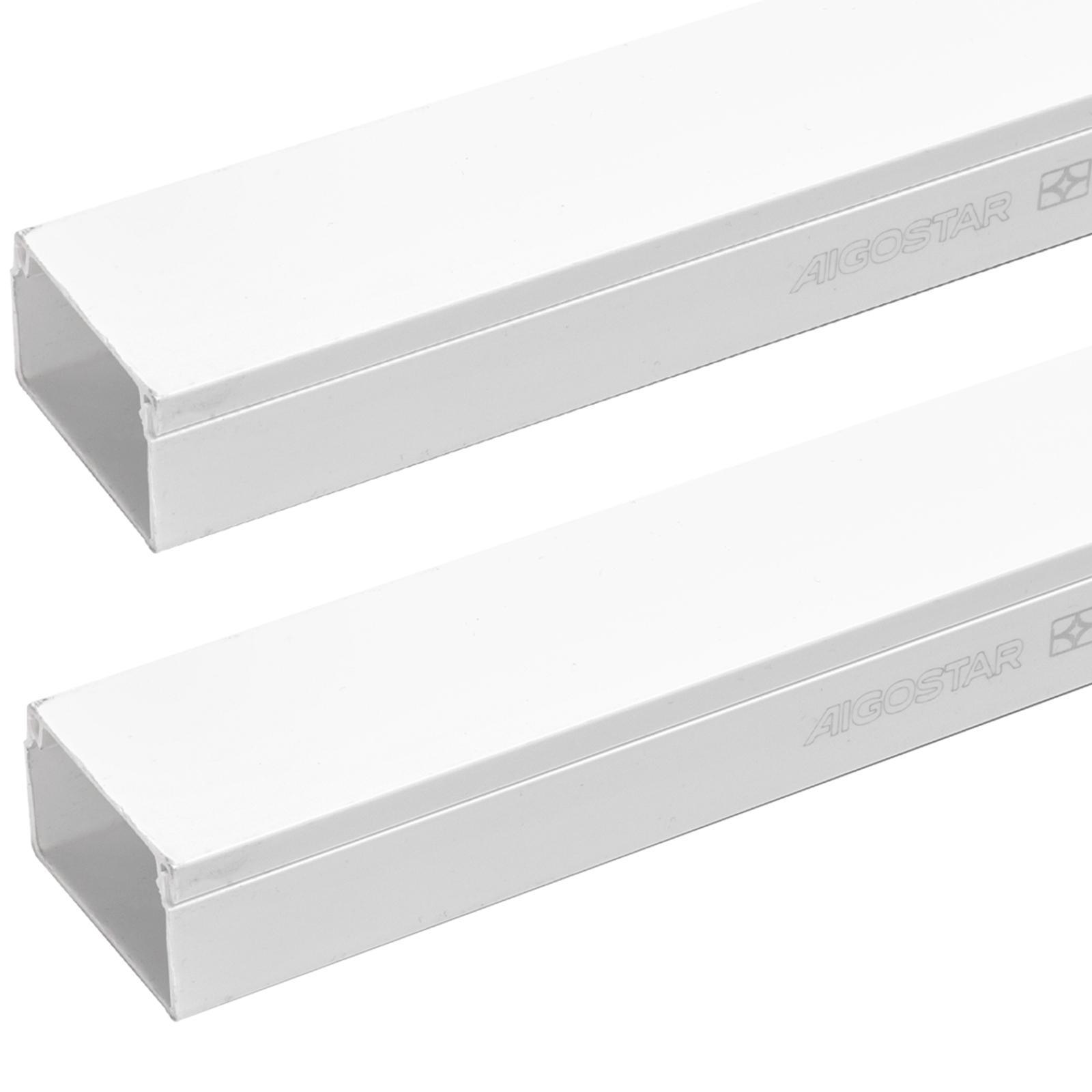 PVC white square trunking with adhesive backing L2000*W40*H25mm