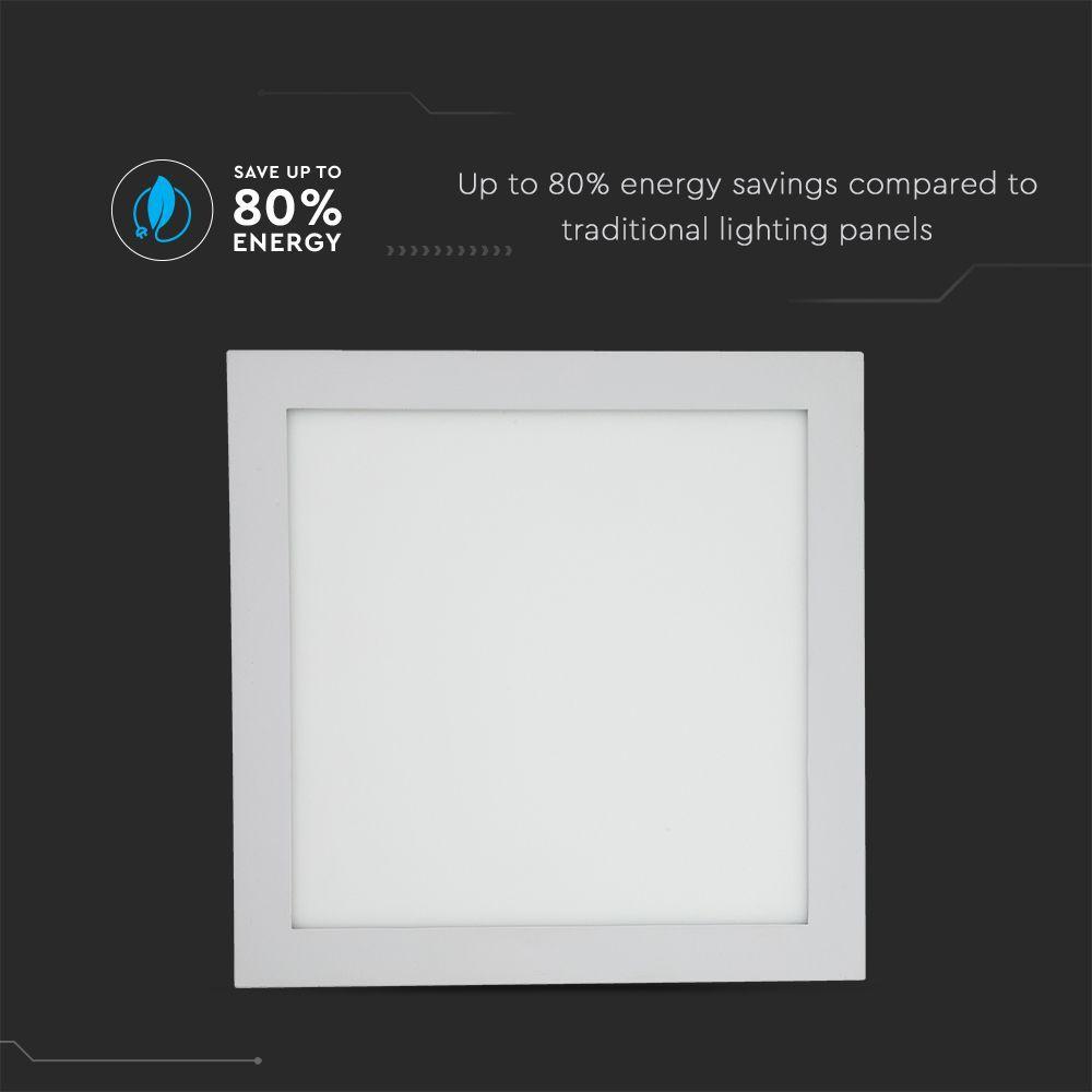 VT-2407 24W LED PREMIUM PANEL 3000K SQUARE