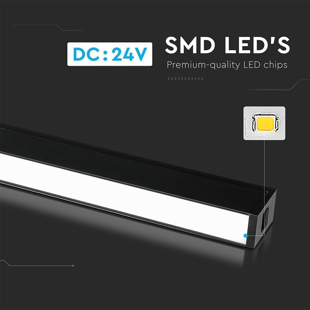 VT-4131 30W LED MAGNETIC SMD LINEAR LIGHT 4000K-BLACK IP20 24V