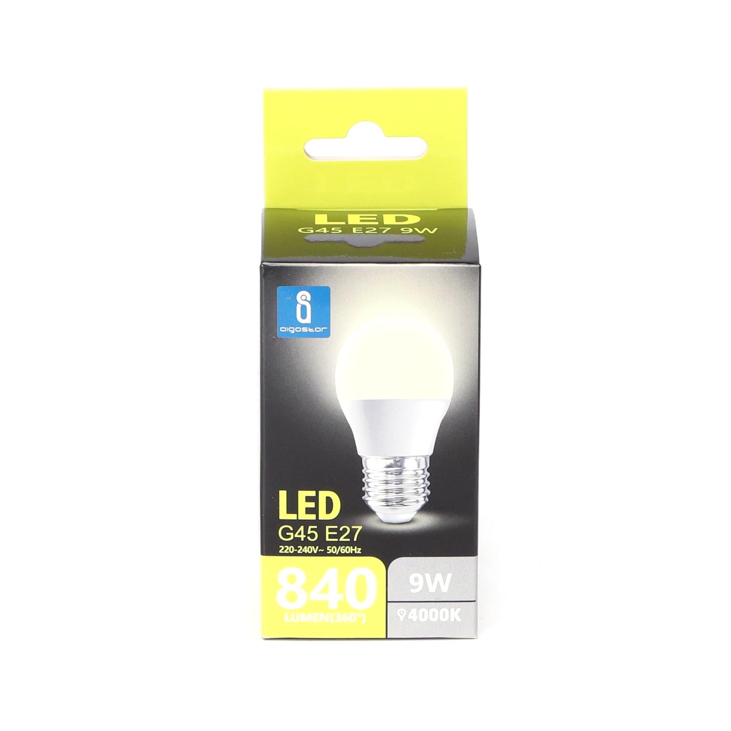 LED G45 E27 9W(9W,E27,4000K)