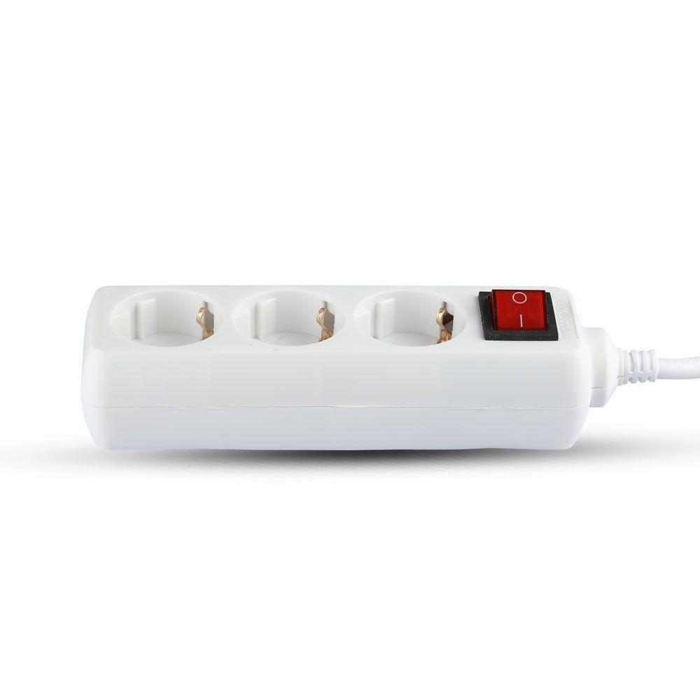 VT-1113-2 3WAYS SOCKET WITH SWITCH(3G1.5MM2 X 1.5M)-WHITE