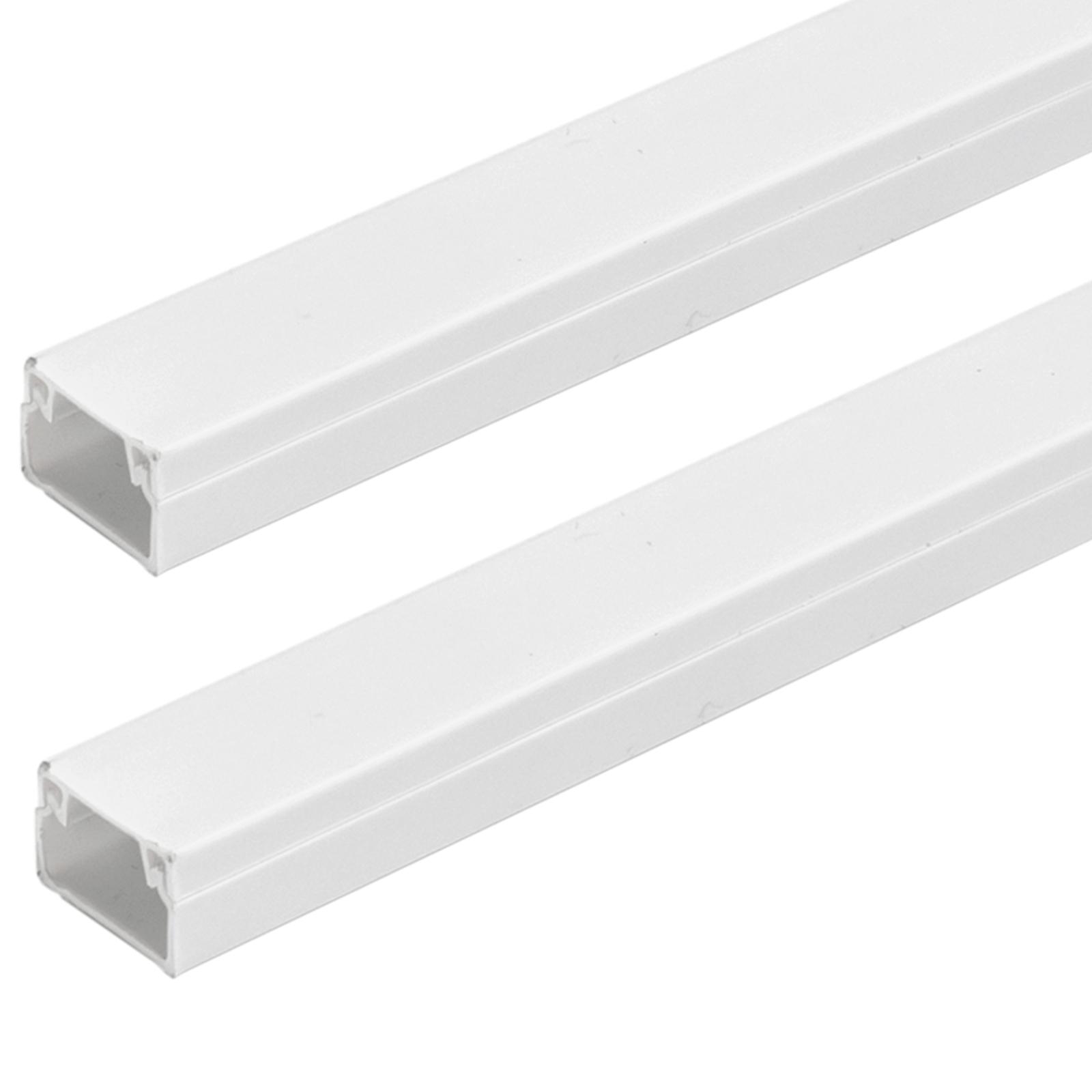 PVC white square trunking with adhesive backing L2000*W15*H10mm