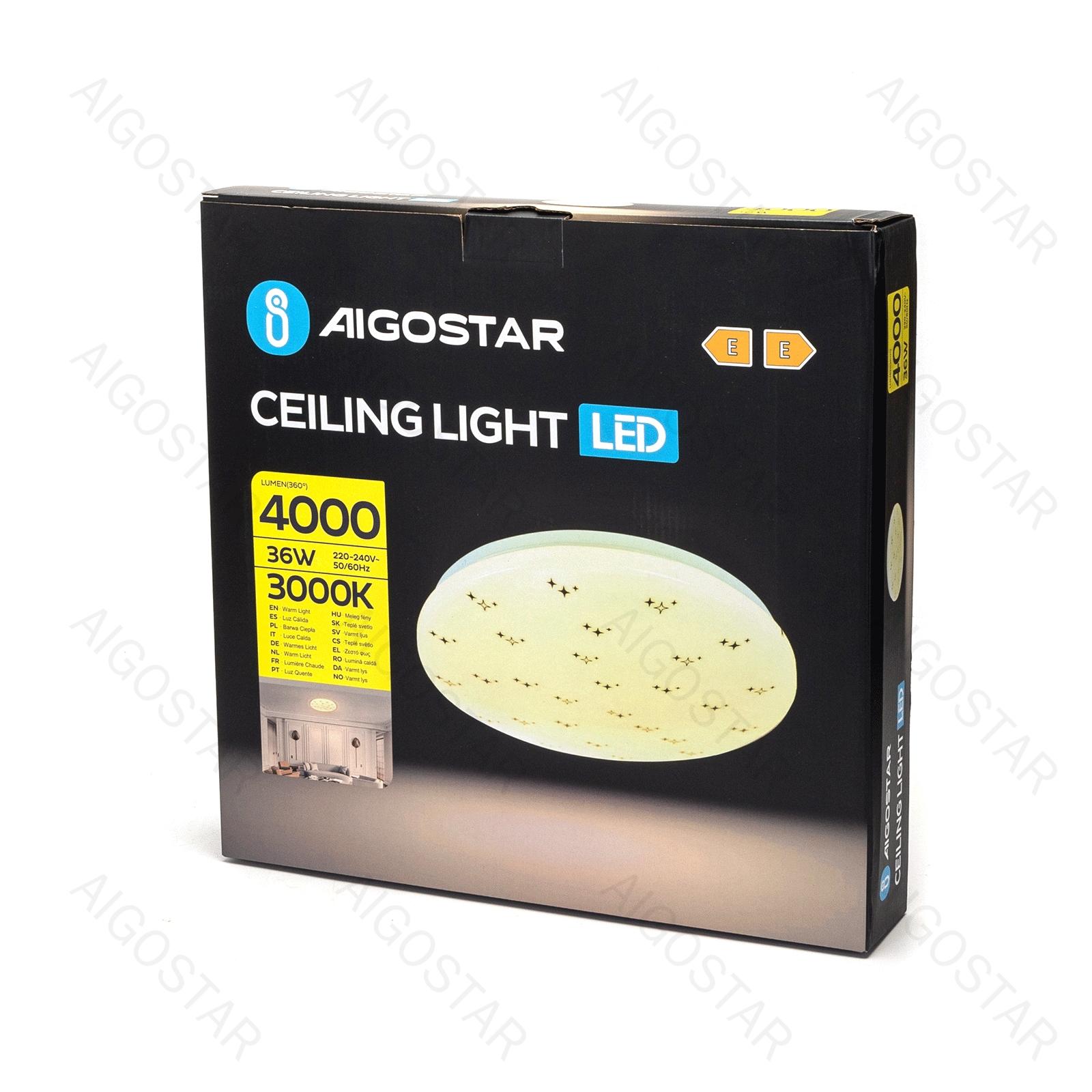 LED CEILING LIGHT 36W 3000K/STAR TWINKING