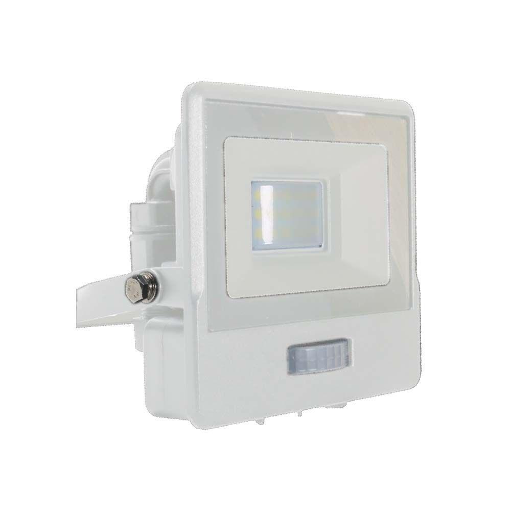 VT-118S 10W PIR SENSOR FLOODLIGHT SAMSUNG CHIP 3000K WHITE BODY