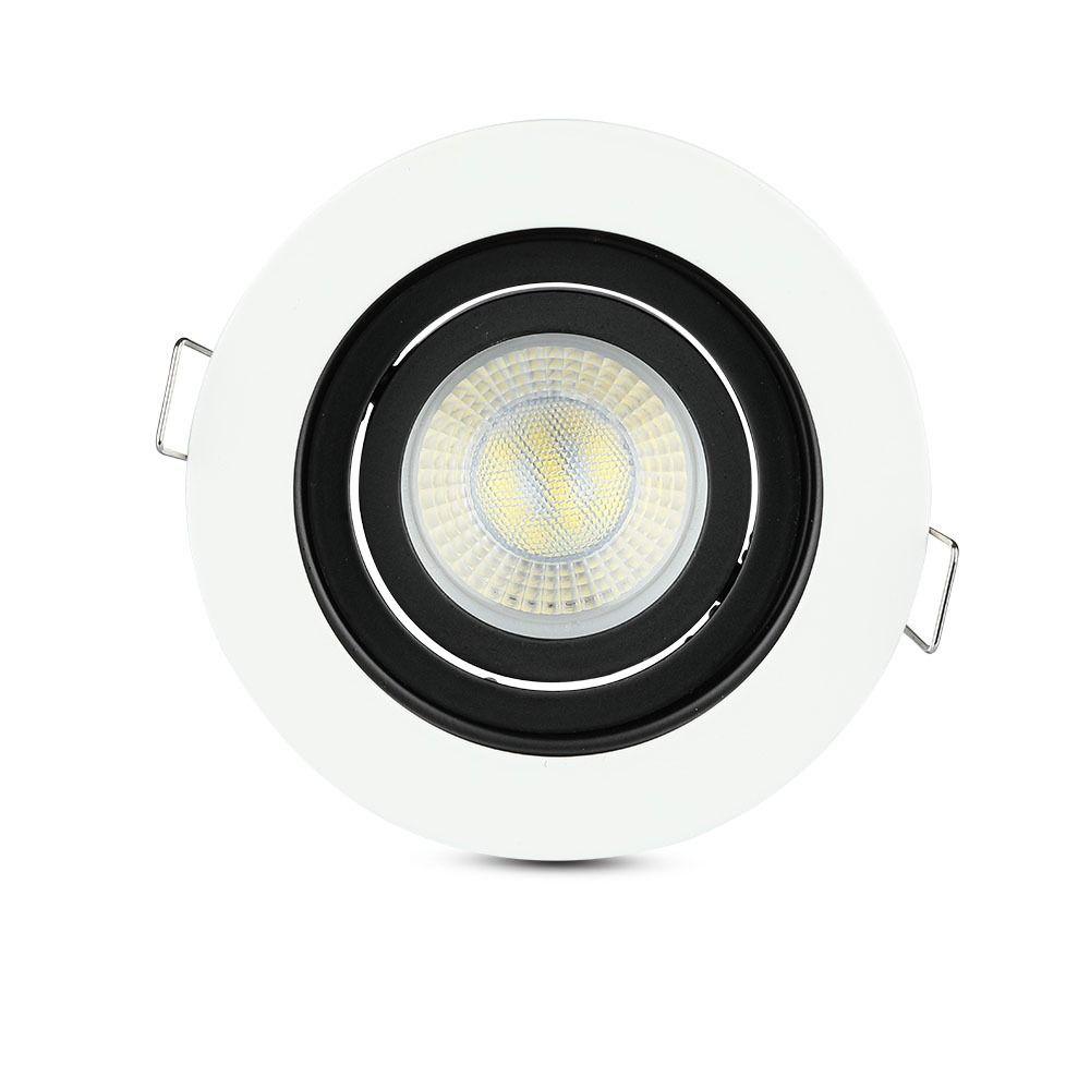 VT-781 GU10 FITTING ROUND WHITE