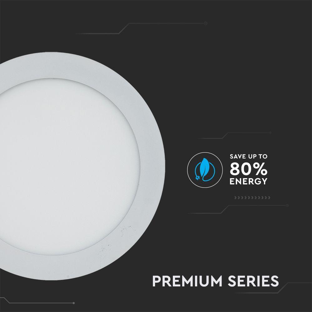 VT-2207 22W LED SLIM PANEL LIGHT 3000K ROUND