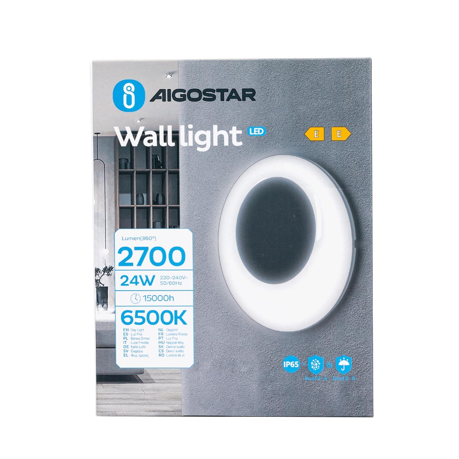 Moisture-proof Wall Light 24W 6500K