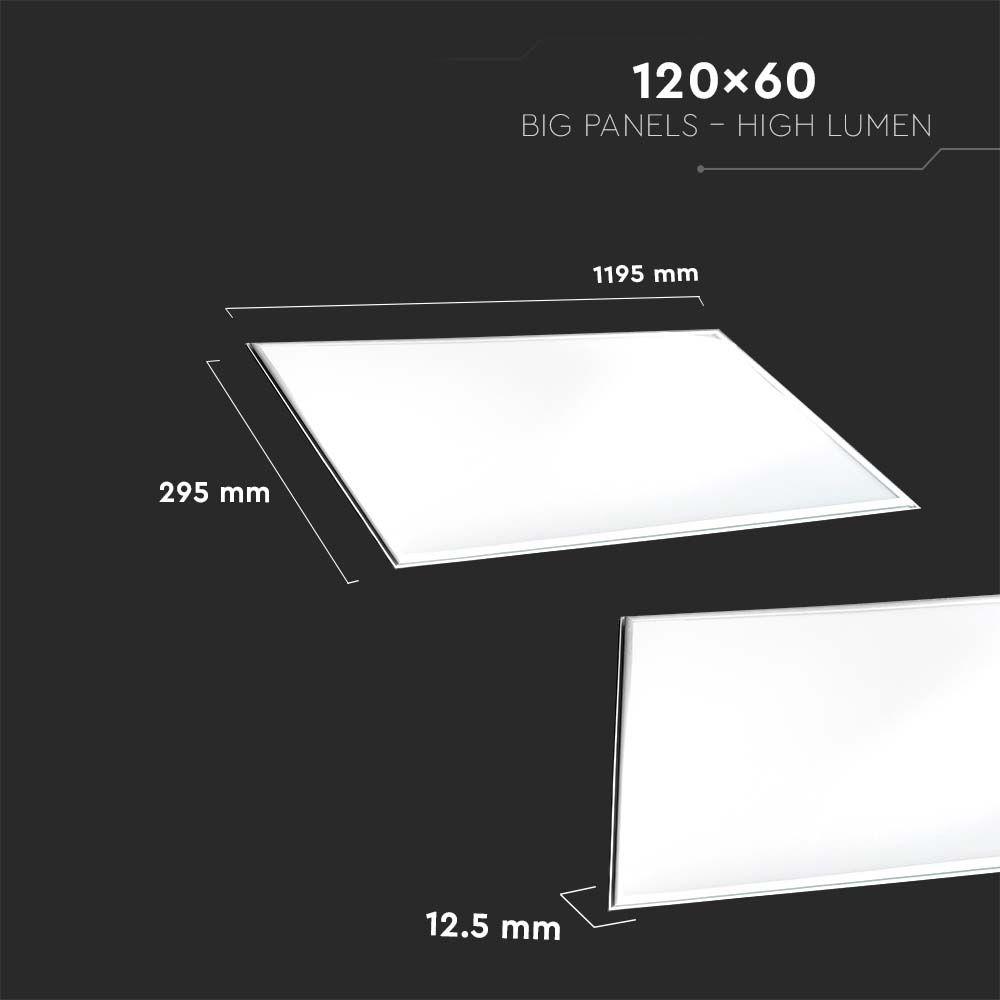 45W Panel LED 1200x600mm, Barwa:6400K, HIGH LUMEN, Opakowanie: 2szt., VTAC, SKU 216333