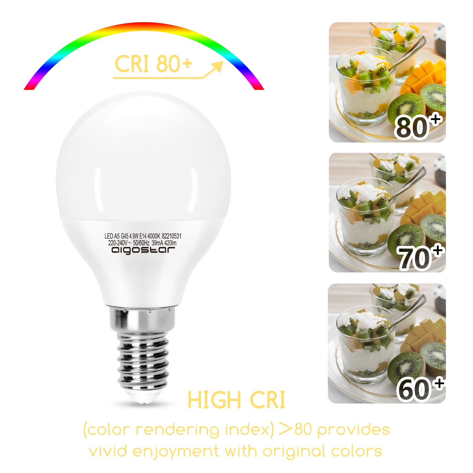 LED E14 4.9W G45