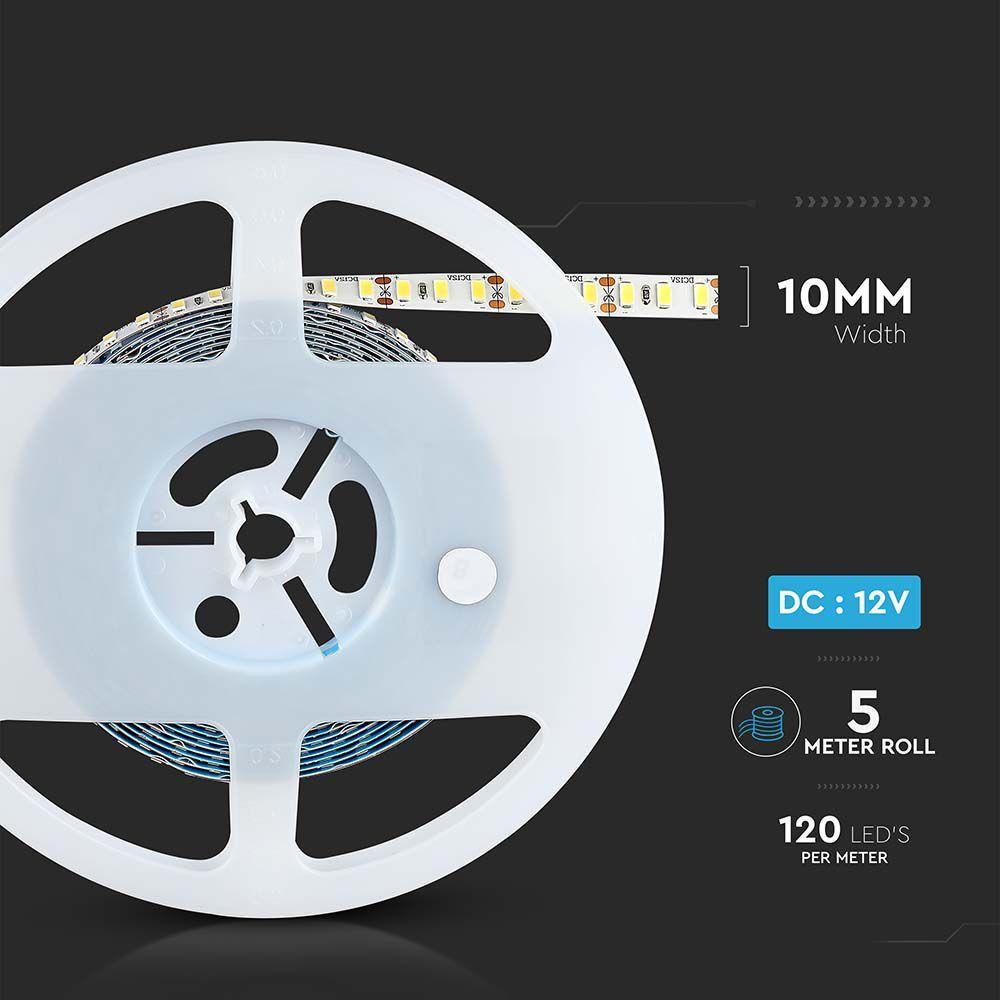 VT-5730 120 20W/M LED STRIP LIGHT 6400K HIGH LUMEN IP20 (5M/ROLL)(PRICE PER M)