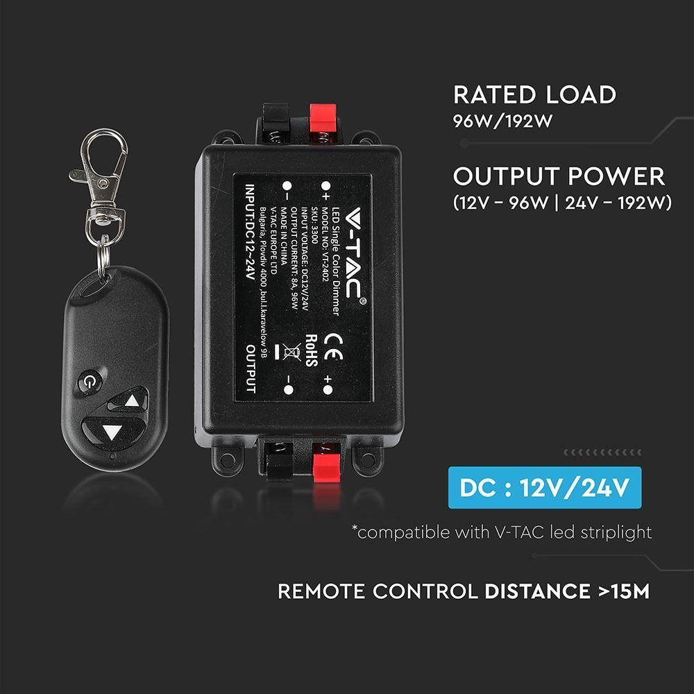 VT-2402 96W DIMMER FOR LED STRIP WITH REMOTE CONTROL