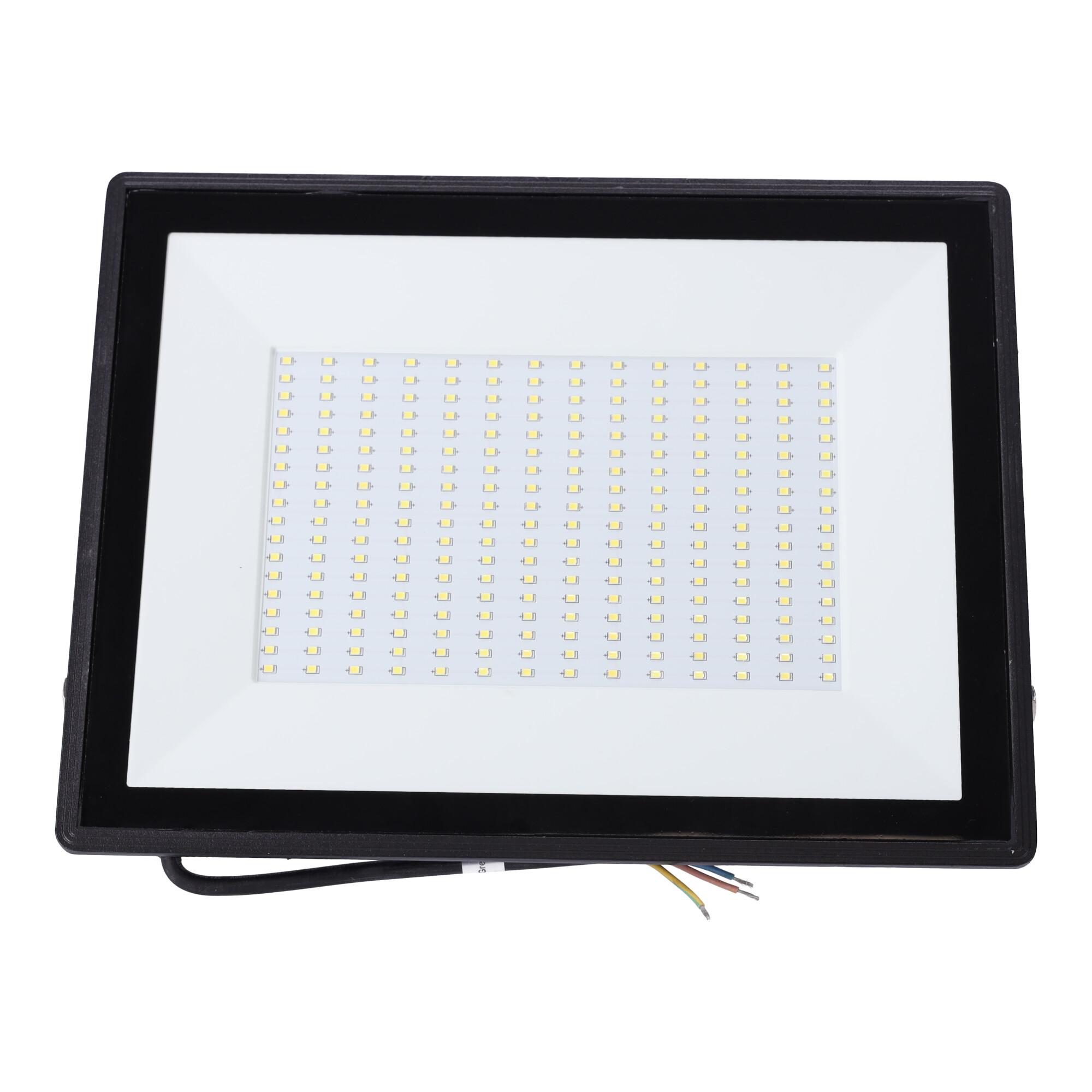 LED Ultracienki reflektor czarny 150W (Odlewanie ciśnieniowe) (150W,6400K,IP65)