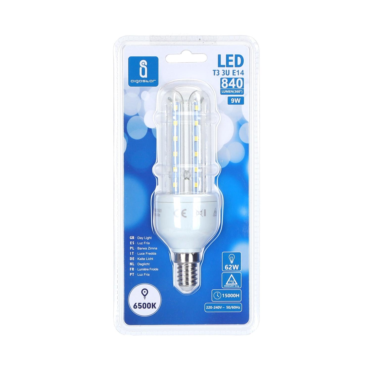 LED E14 9W U-tube