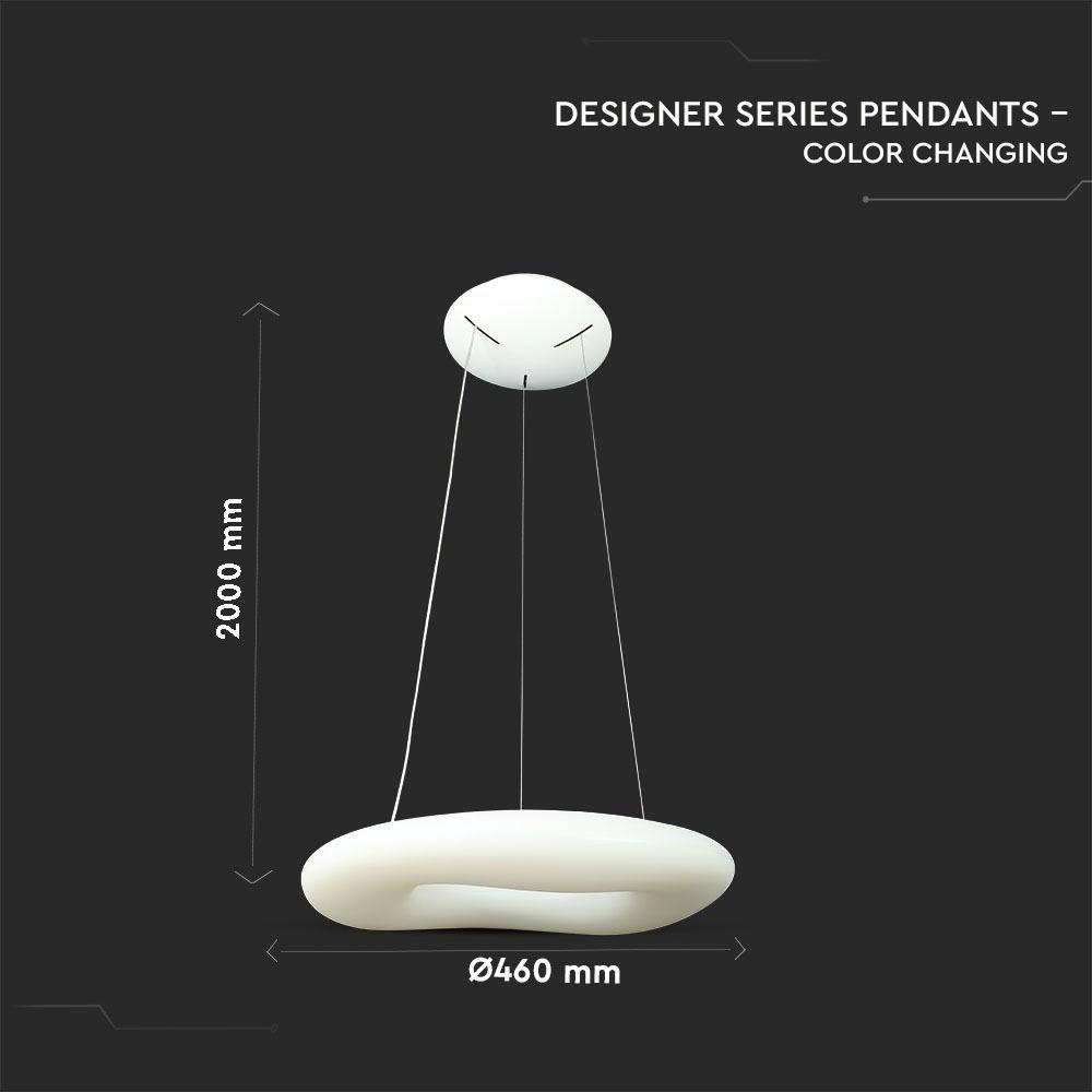 VT-7460 32W ROUND LED DESIGNER PENDANT (CCT:3IN1) D:460*H2000 ,DIMMABLE-WHITE