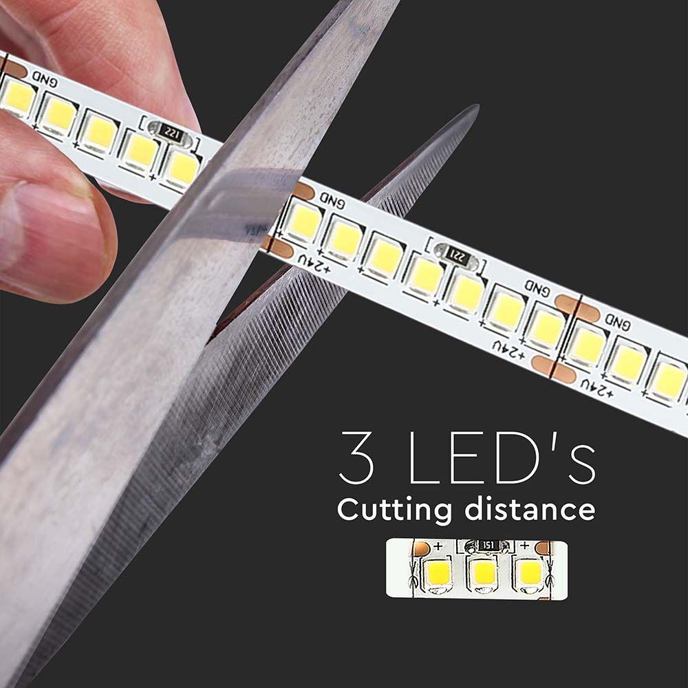 VT-2835 238 18W/M LED STRIP LIGHT 6400K IP20 24V (5M/ROLL)(PRICE PER M)