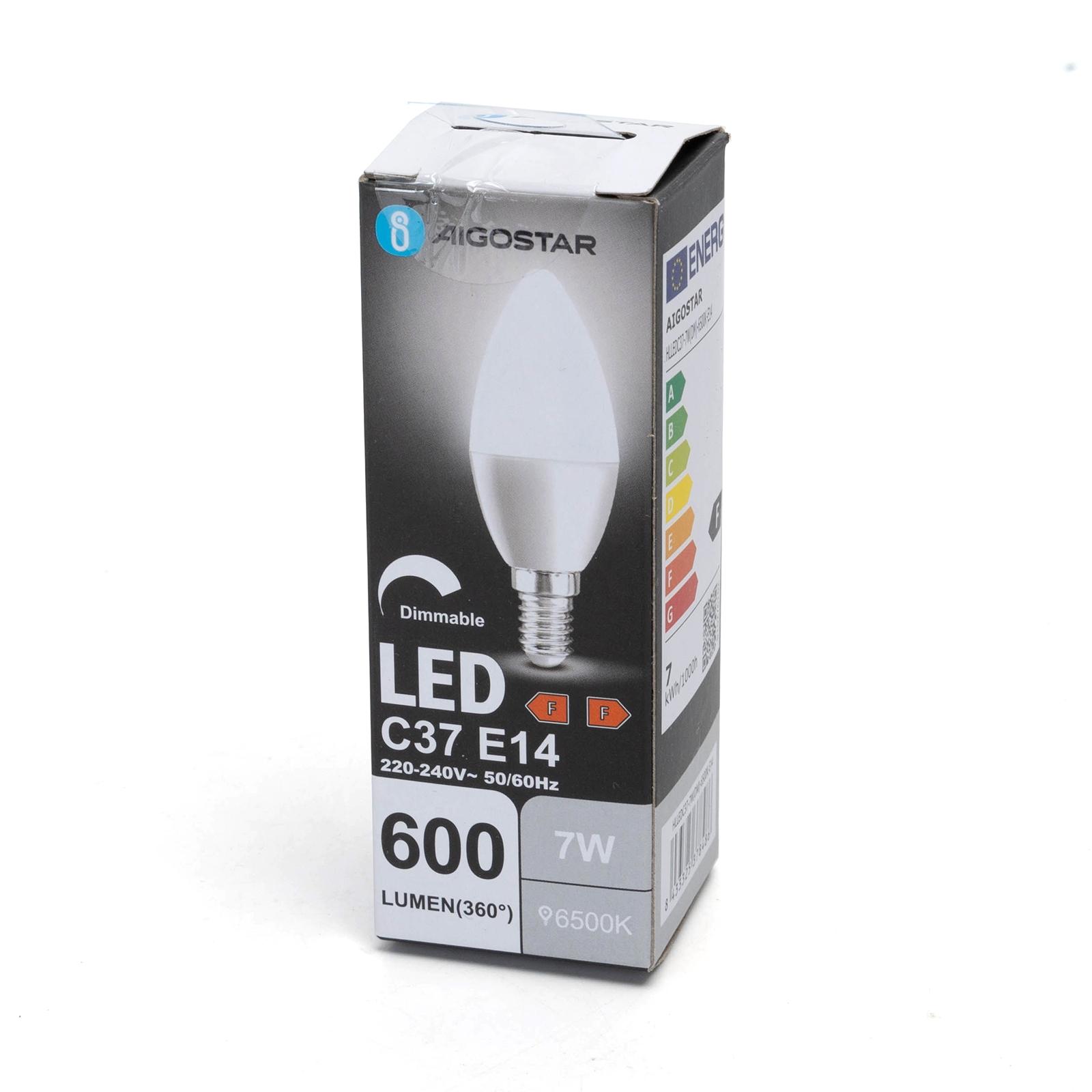 LED dimmable bulb C37 E14 7W 6500K