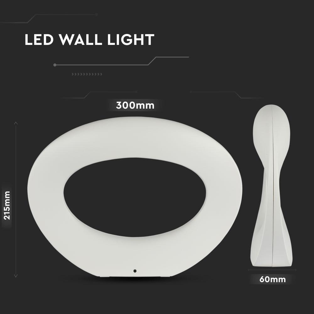 VT-811 10W LED WALL LIGHT 4000K -WHITE BODY