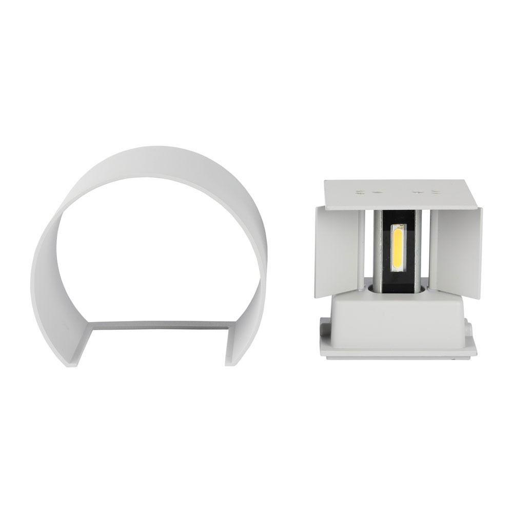 6W Kinkiet walec LED, CHIP BRIDGELUX, Barwa:3000K, Szary, VTAC, SKU 7083