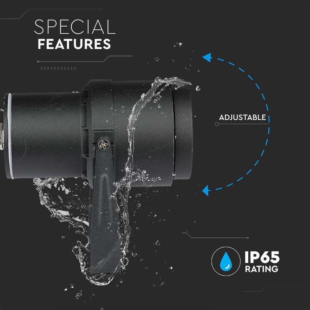 12W Oprawa ogrodowa SPIKE, Barwa:4000K, Obudowa: Czarny , VTAC, SKU 7545