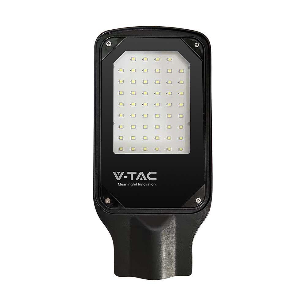 50W Lampa Uliczna LED, Barwa: 4000K, Obudowa: Czarna, VTAC, SKU 10208