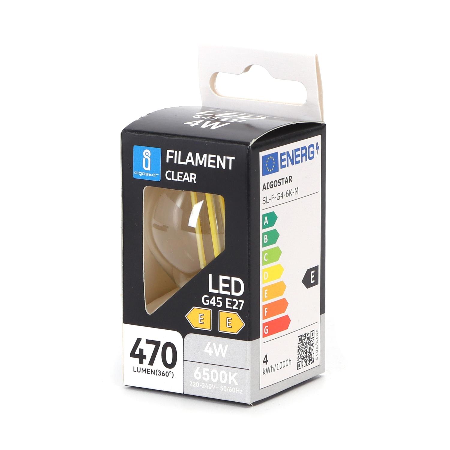 LED filament lamp G45