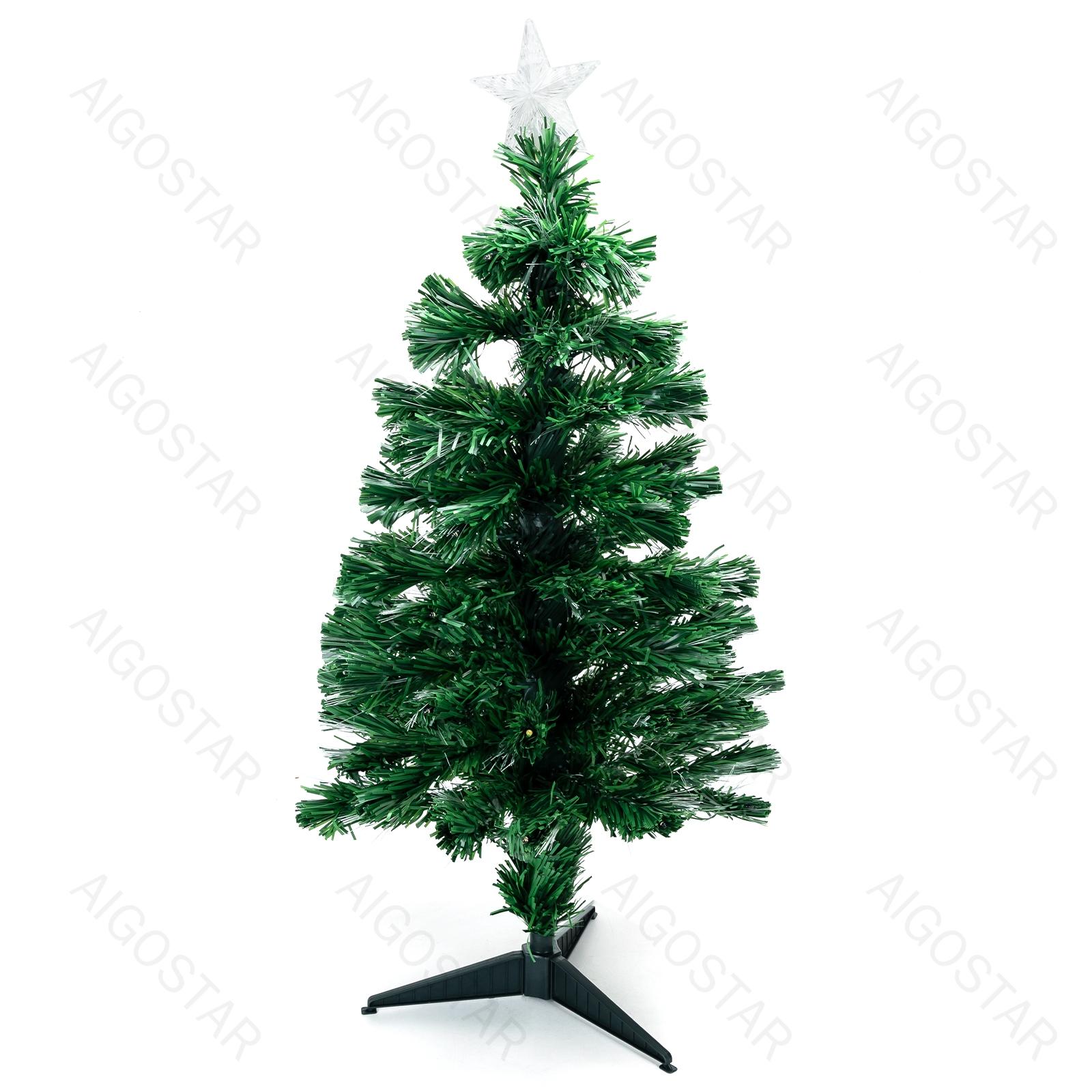 Low voltage fiber optic Christmas tree, warm white, 90cm